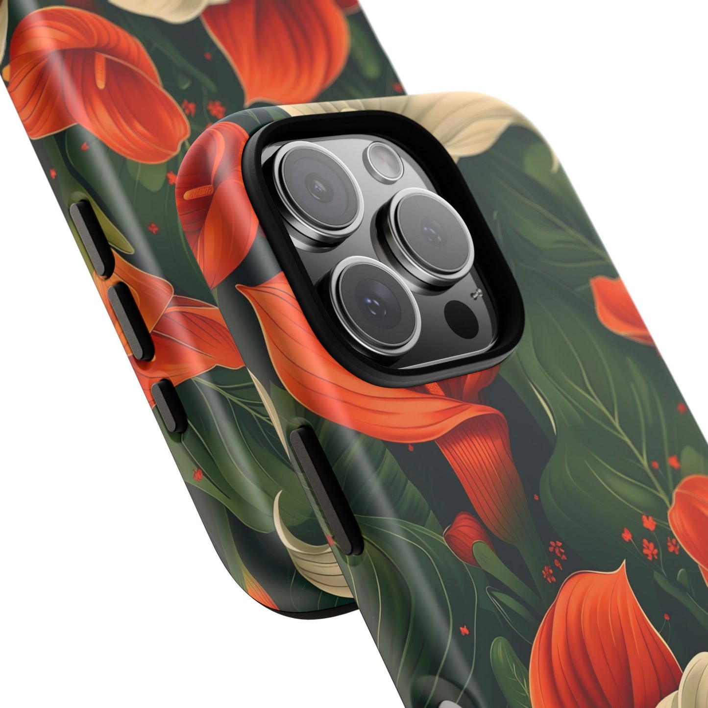 Floral Phone Case, Tough Cases for Stylish Protection, Gift for Her, Nature Lovers, Phone Accessories, Trendy Tech