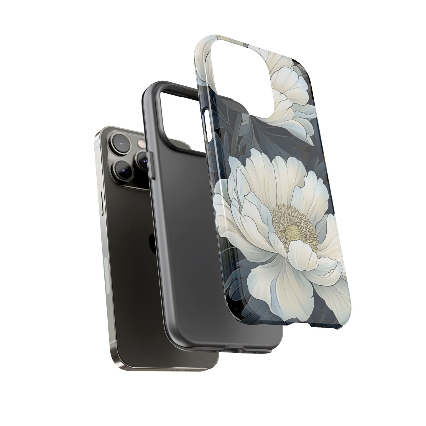 Elegant Floral Phone Case, Floral iPhone Cover, Flower Art Phone Case, Eco-Friendly Mobile Protection, Tough & Stylish Phone Case