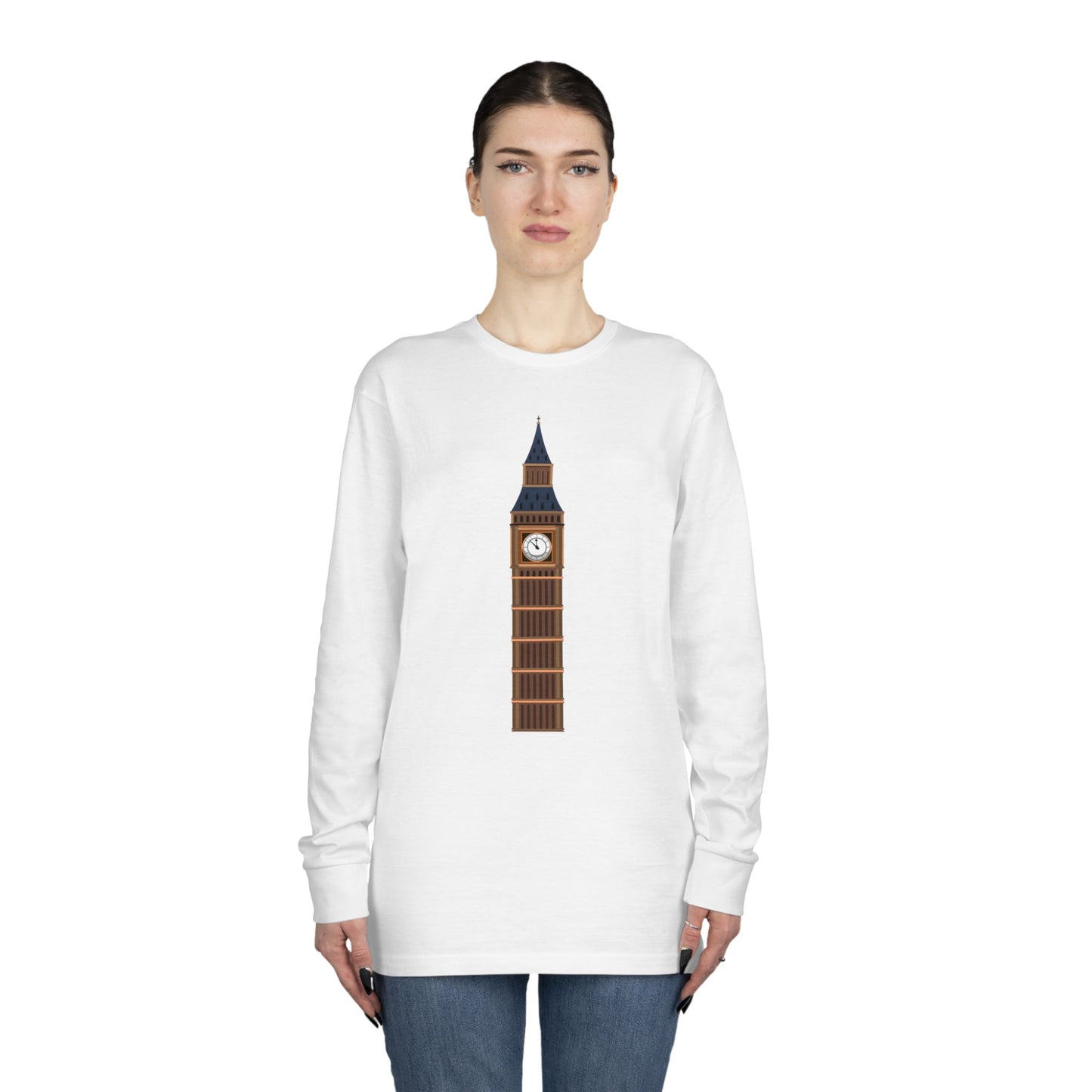 Long Sleeve Crewneck Tee - Big Ben and British Heritage