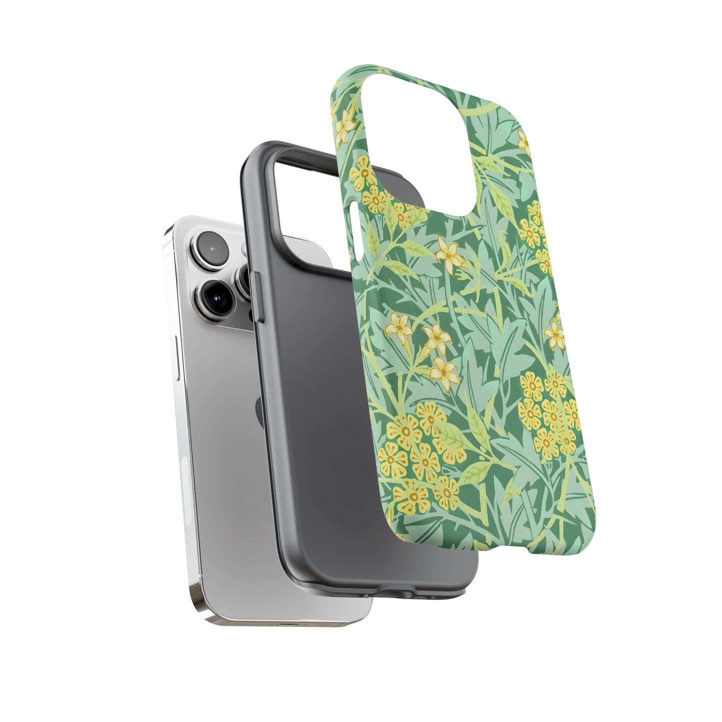Tough Cases Organic Floral Phone Case, Stylish iPhone Cover, Eco-Friendly Gift, Nature Lover Accessory, Spring Decor, Unique Phone Protector