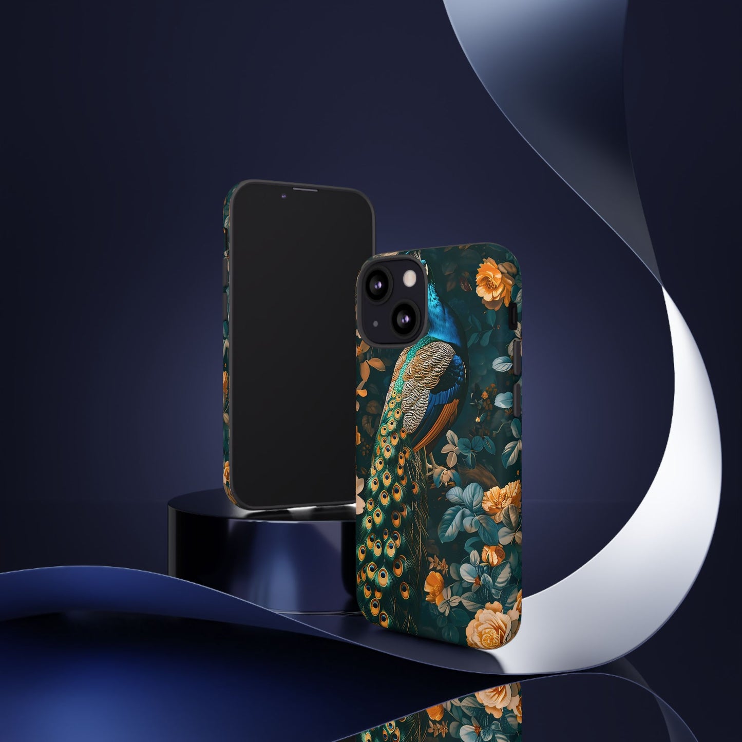 Peacock Phone Case - Elegant Floral Design, Tough Case for Protection, Unique Gift for Nature Lovers, Stylish Accessory, Eco-Friendly