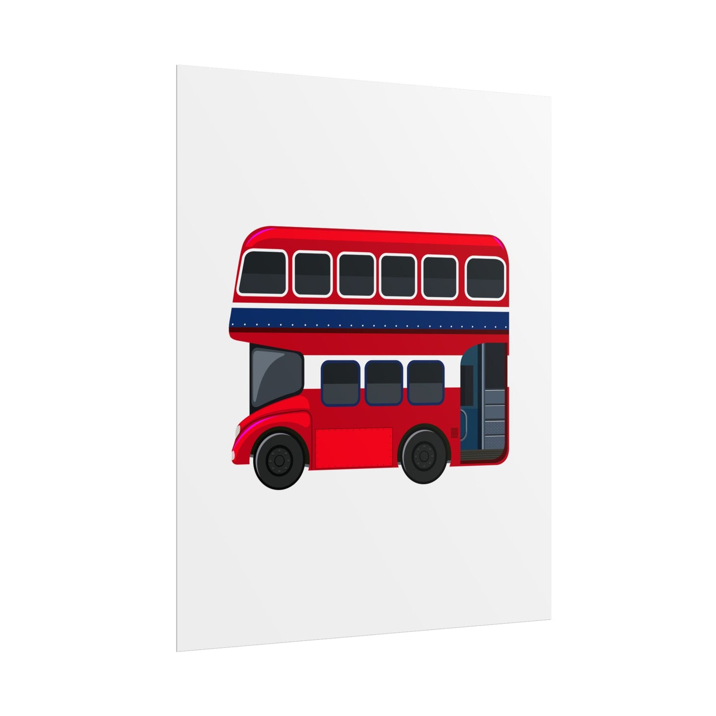 Red Double Decker Bus Rolled Posters