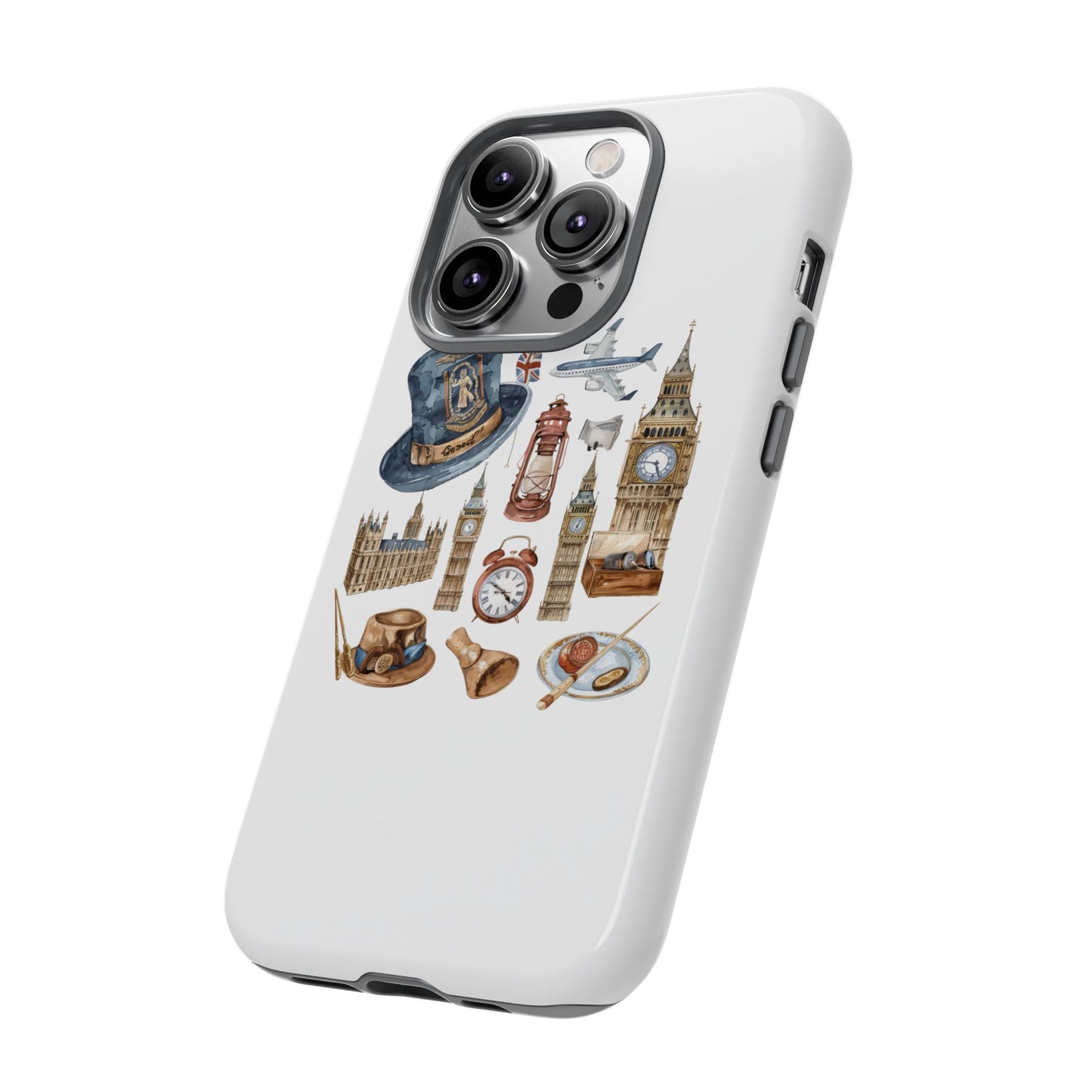 London-Themed Phone Case, Durable iPhone Cover, Gift for Travelers, Unique Cell Phone Accessories, Stylish Gadget Protection