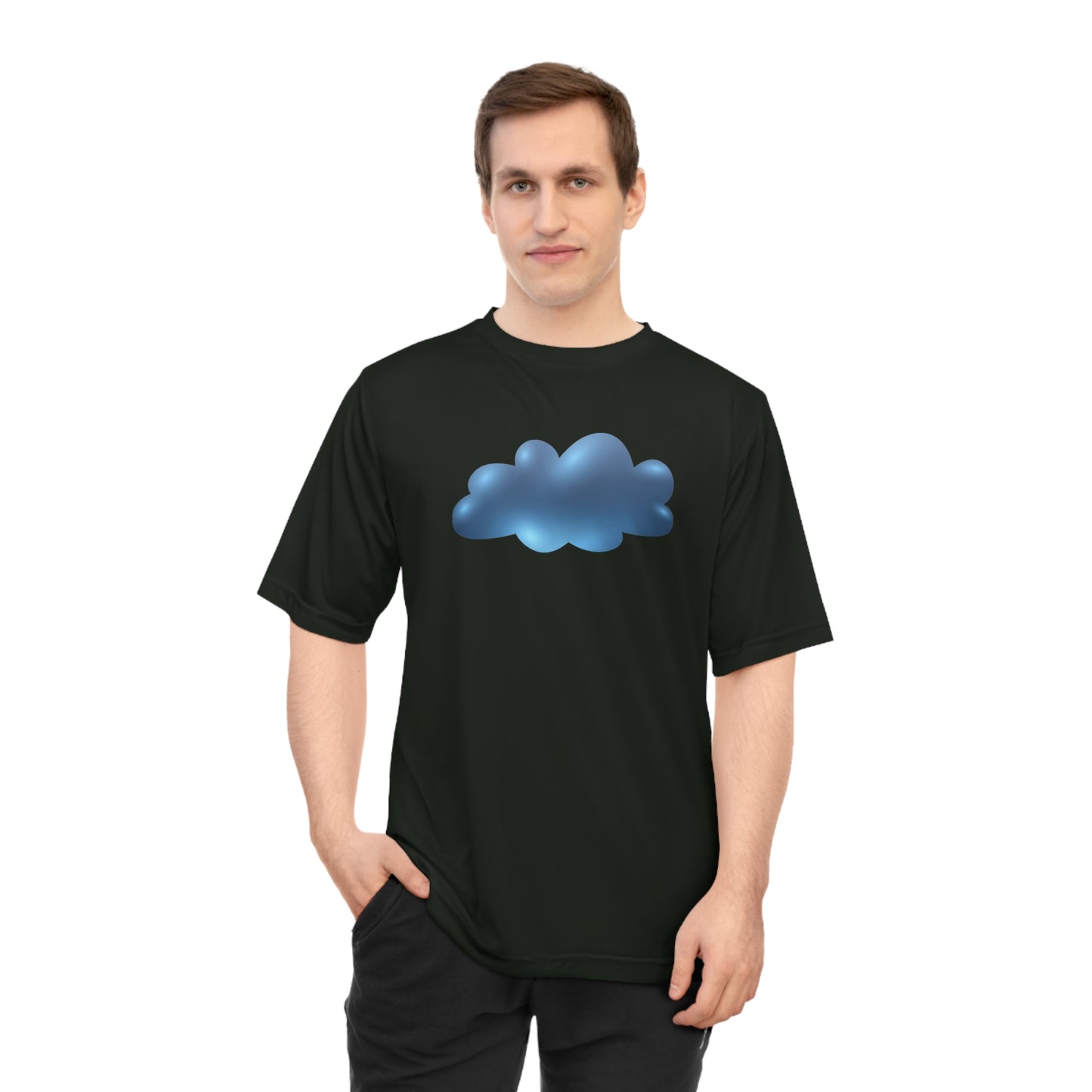 Unisex Zone Performance T-shirt - Whispers in the Sky: Dreamy Cloudscape