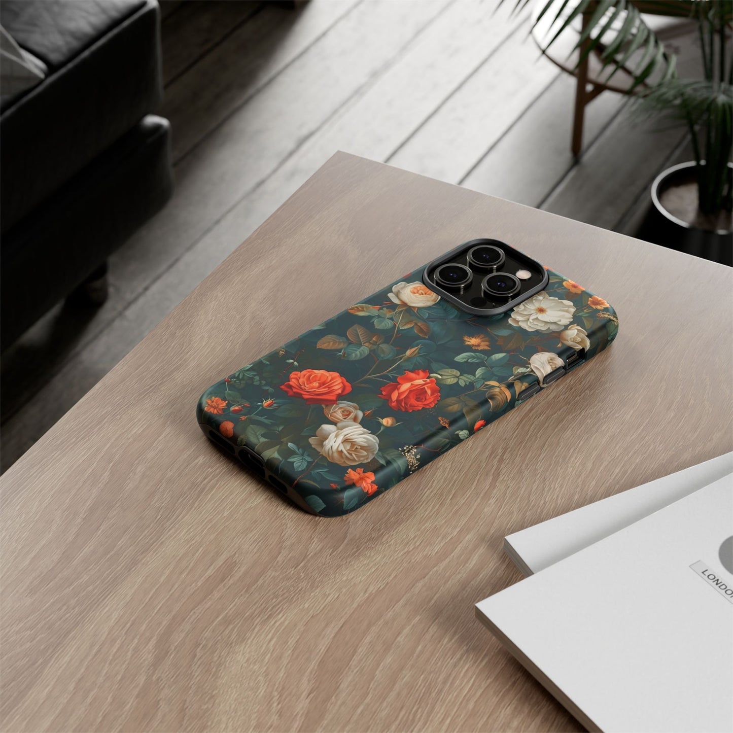 Floral Phone Case | Tough Cases with Elegant Design | Gift for Her, Mother's Day, Birthdays, Personalized, Trendy Tech Accessories