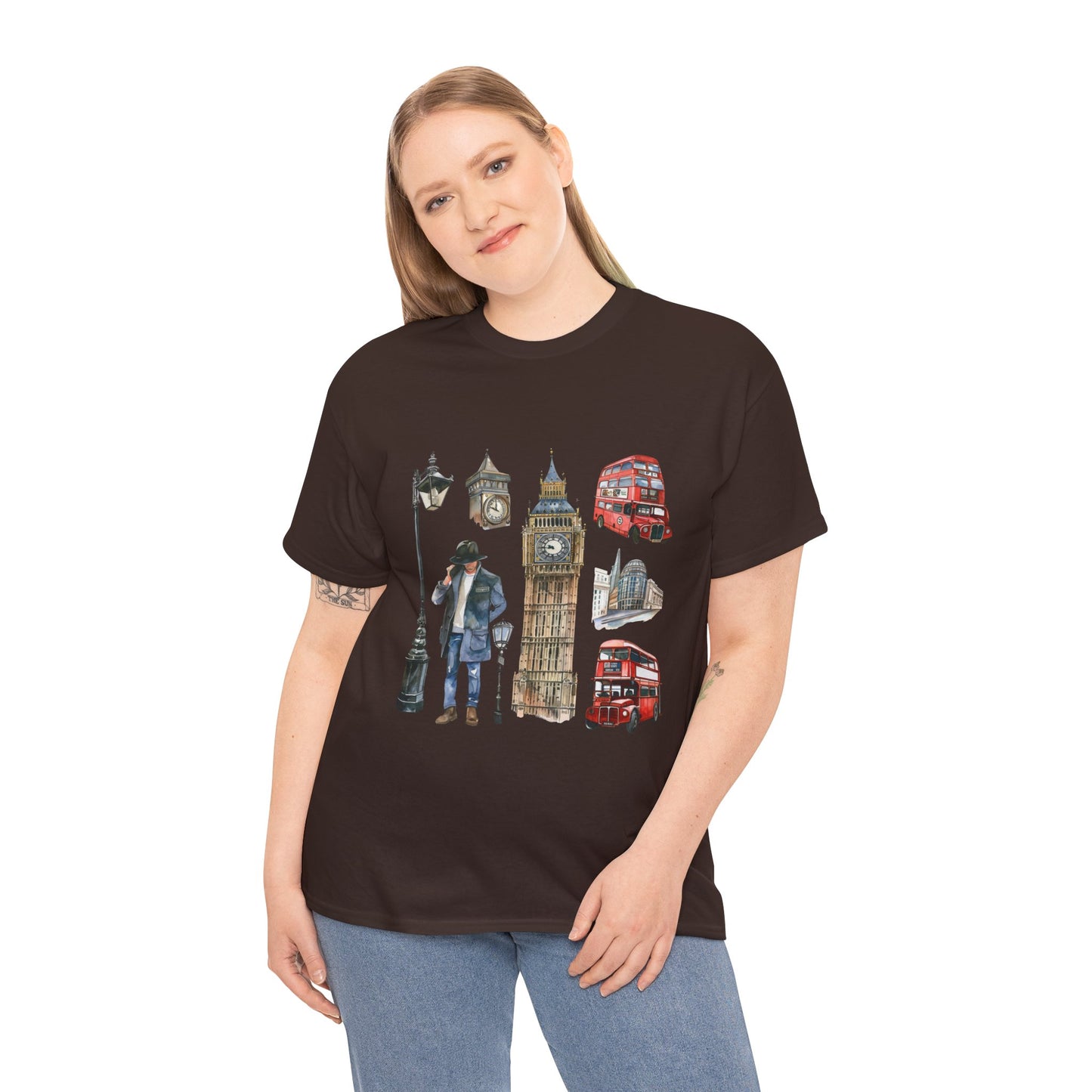 Unisex Heavy Cotton Tee - Classic England - A Collection of Iconic Imagery