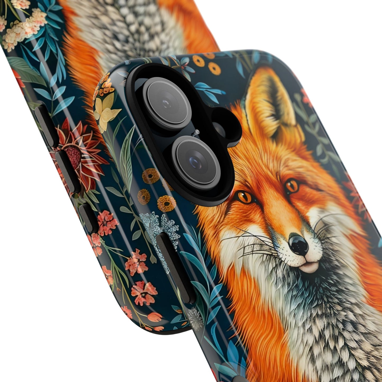 Vibrant Fox Phone Case, Tough Phone Cover, Unique Wildlife Accessory, Gift for Animal Lovers, Nature-Inspired Design