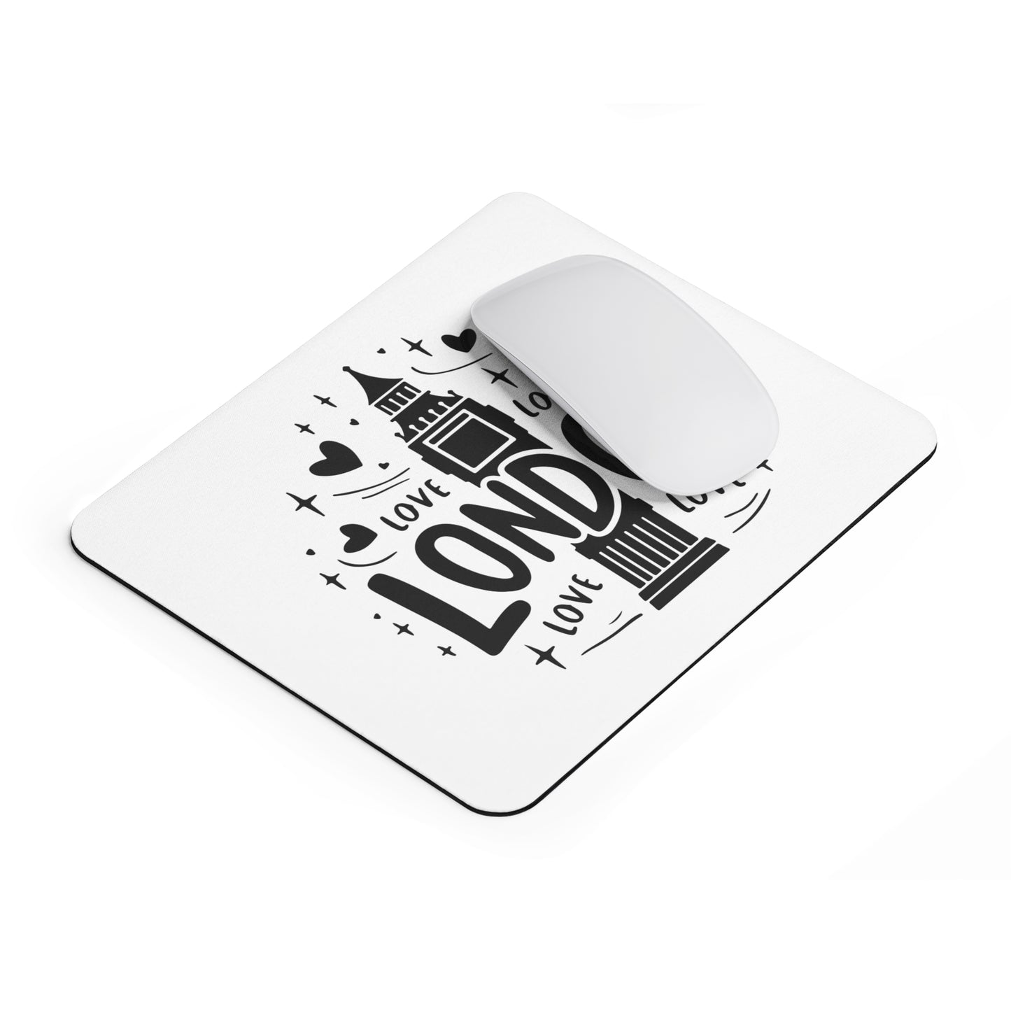 London-Themed Mouse Pad, Love Design Office Accessory, Gift for Travelers, Cute Desk Decor, Ideal for Work & Study, London Souvenir