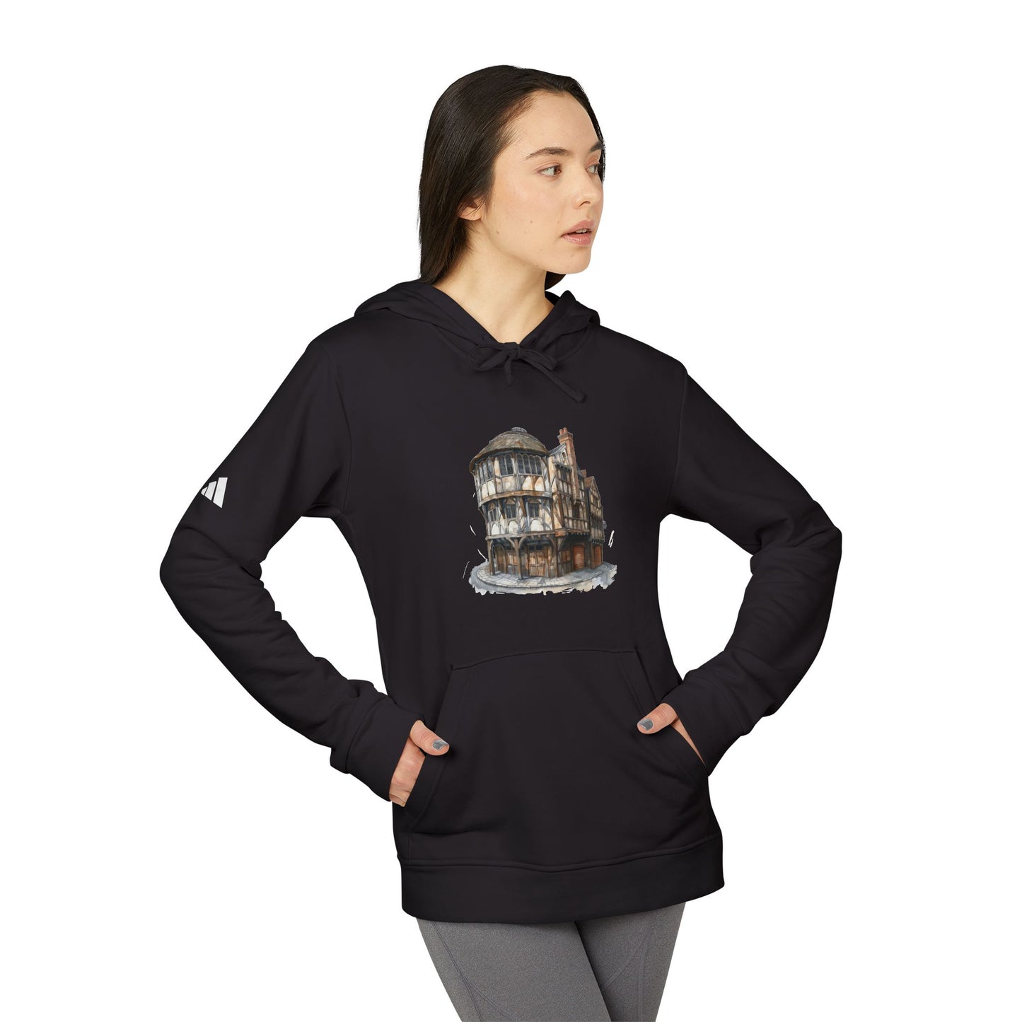 adidas Unisex Fleece Hoodie - Ale & Atmosphere: The Quintessential British Pub