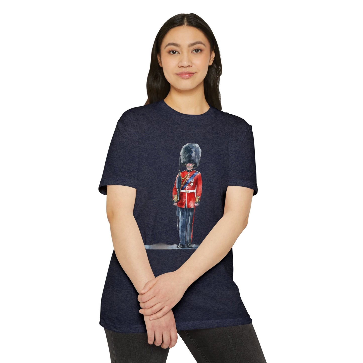 Unisex CVC Jersey T-shirt - Guarding Tradition - The British Redcoat