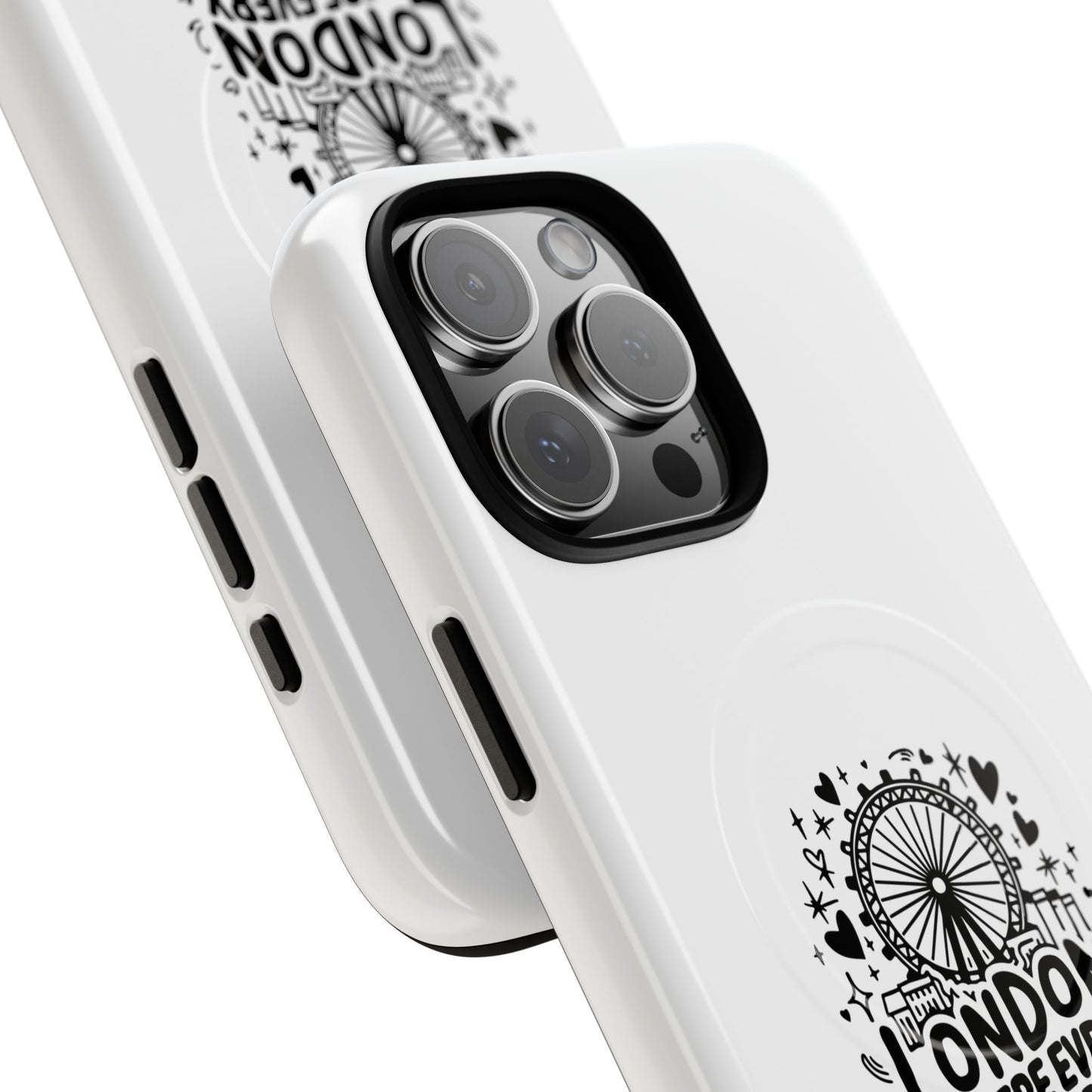 London Story Magnetic Phone Case, Tough Phone Cover, Gift for Travel Lovers, Unique London Souvenir, Storytelling Phone Accessory