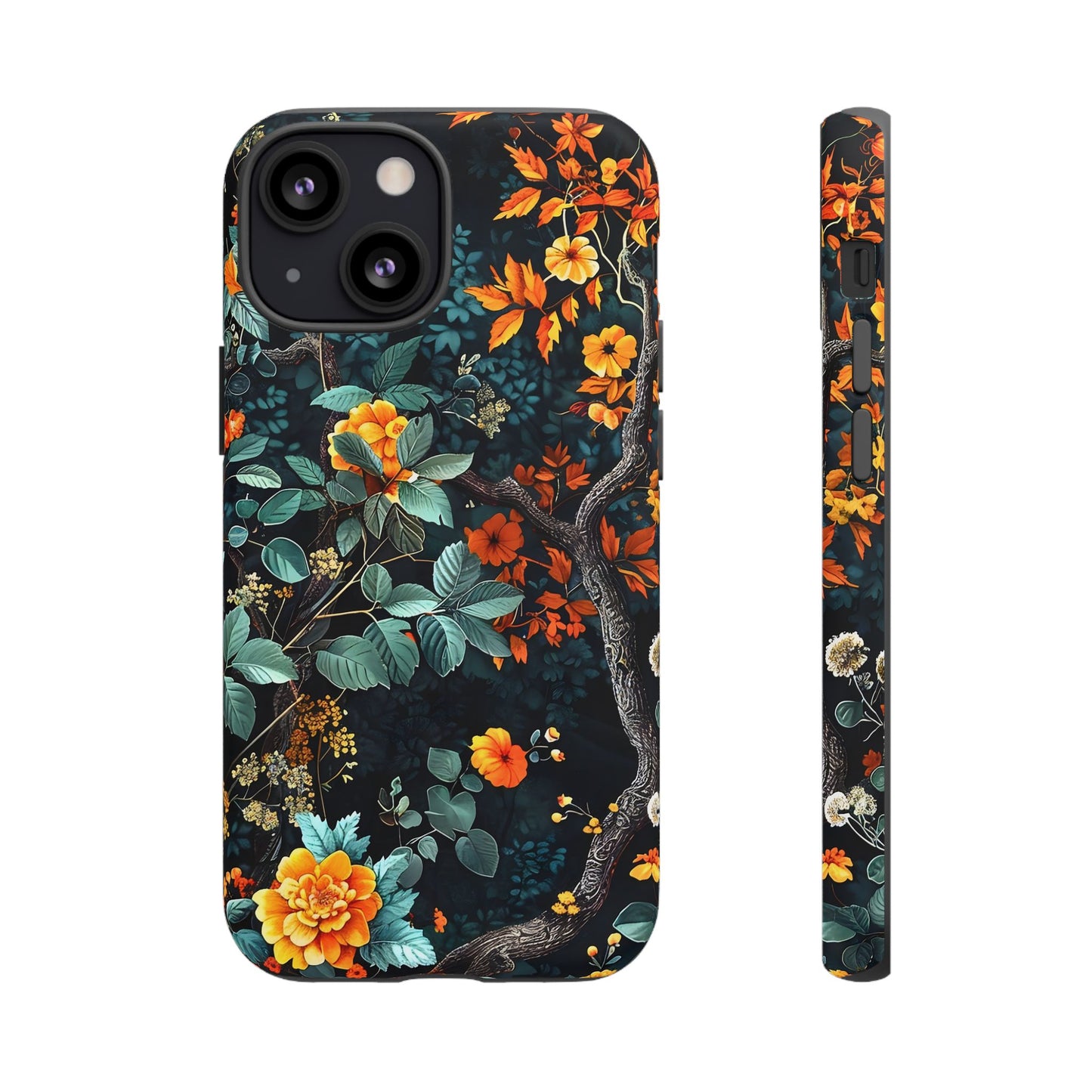 Floral Phone Case | Tough Cases, Protective Cover, Gift for Her, Autumn Vibes, Floral Phone Accessory, Unique Design