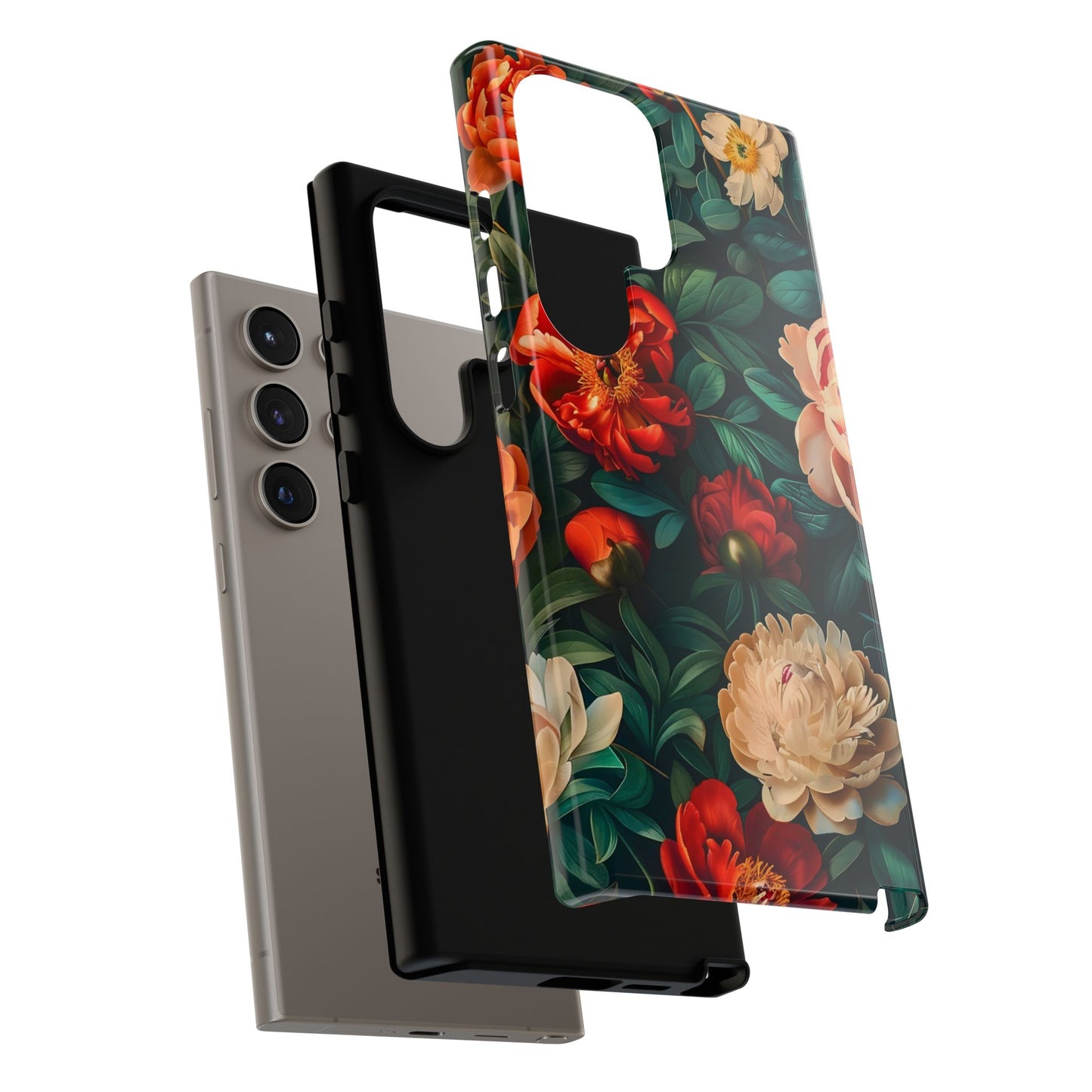 Floral Phone Case - Tough Cases, Vibrant Protection, Gift for Her, Cute Floral Design, Trendy Accessory, Perfect for Spring