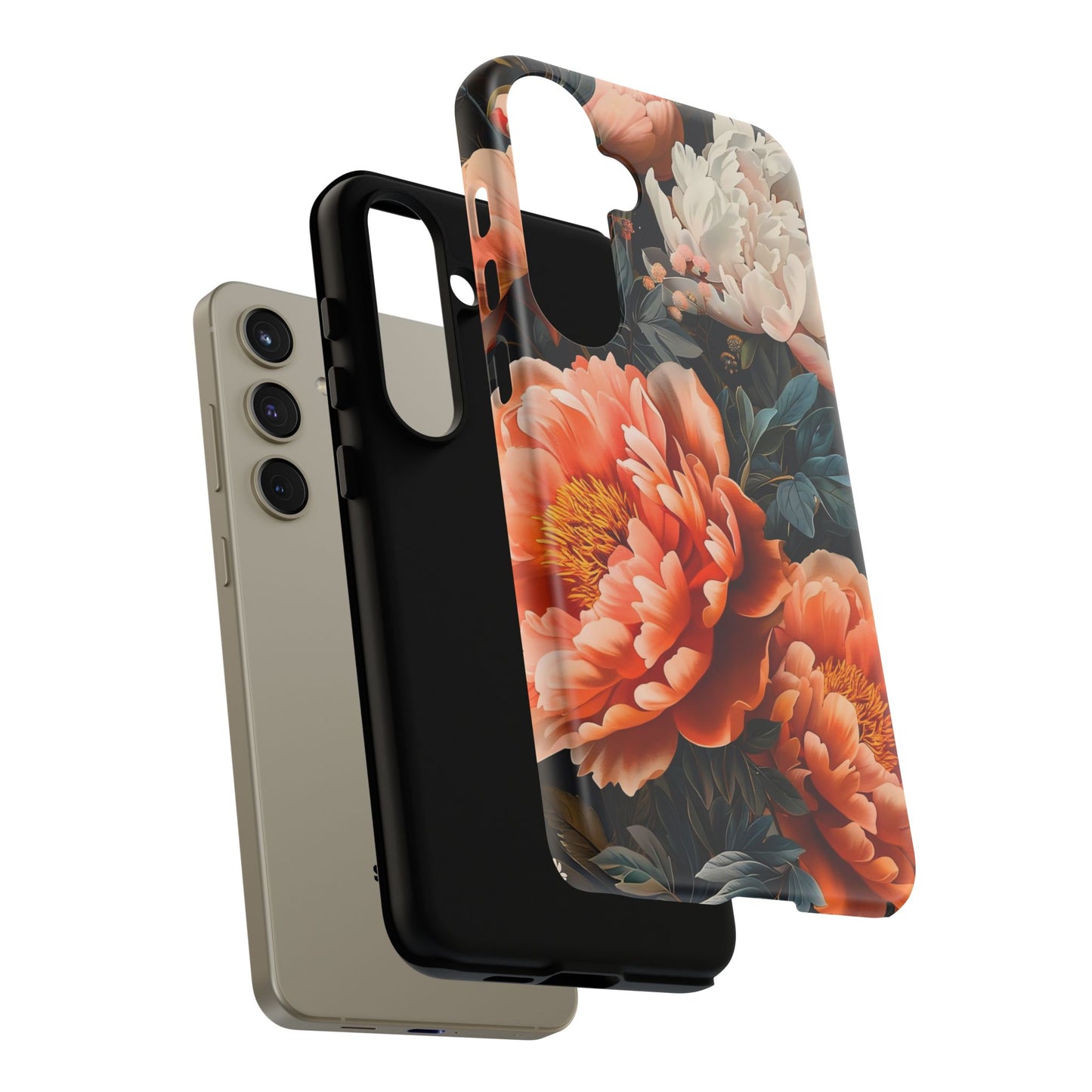 Floral Phone Case - Tough Cases, Durable Cover, Flower Design, Unique Gift, Phone Accessories