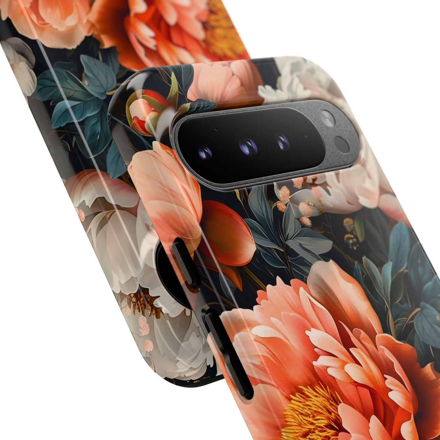 Floral Phone Case - Tough Cases, Durable Cover, Flower Design, Unique Gift, Phone Accessories