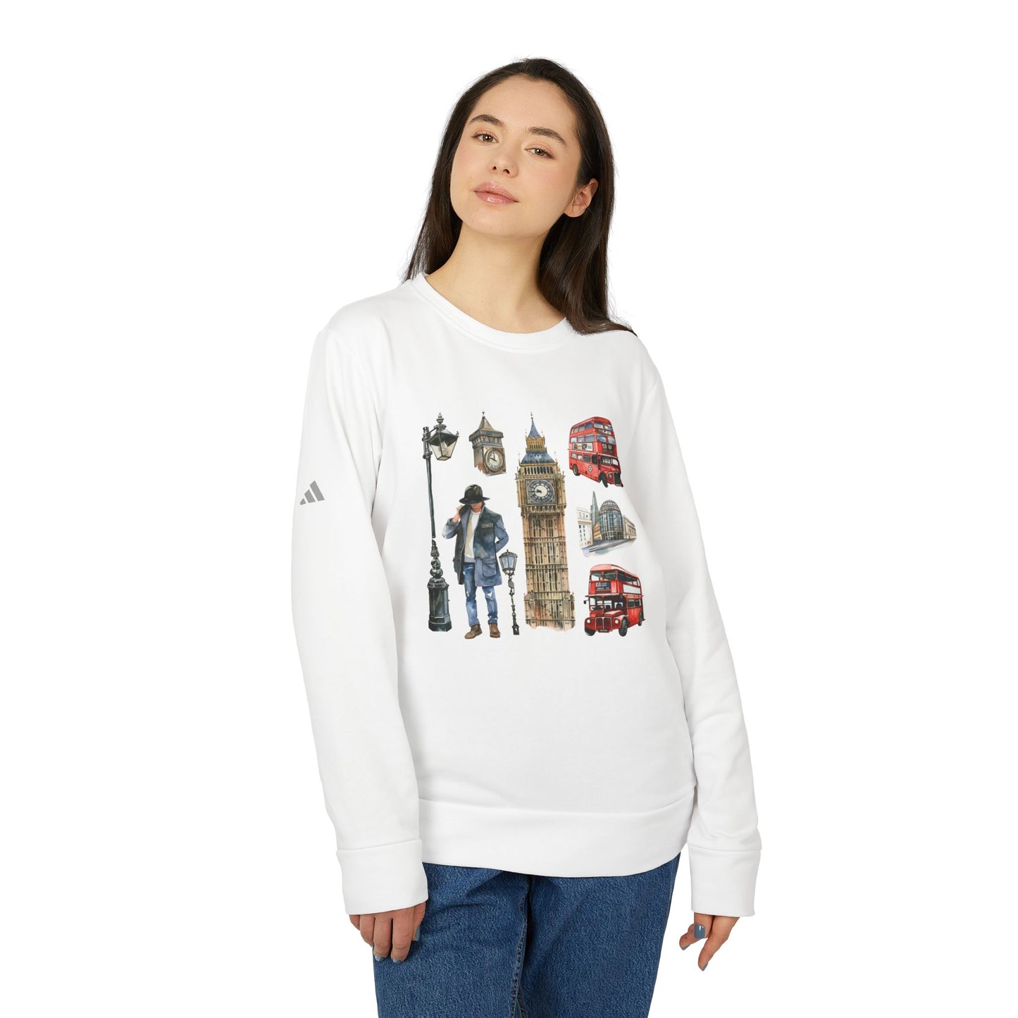 Sweatshirt - Unisex Fleece Crewneck - Iconic London City Designs