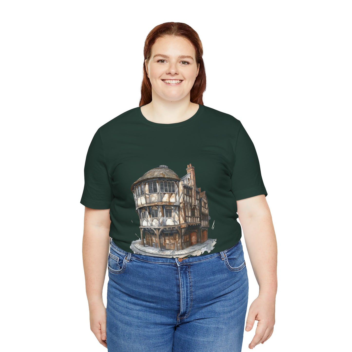 Unisex Jersey Short Sleeve Tee - Where Friends Gather - The Cozy British Pub