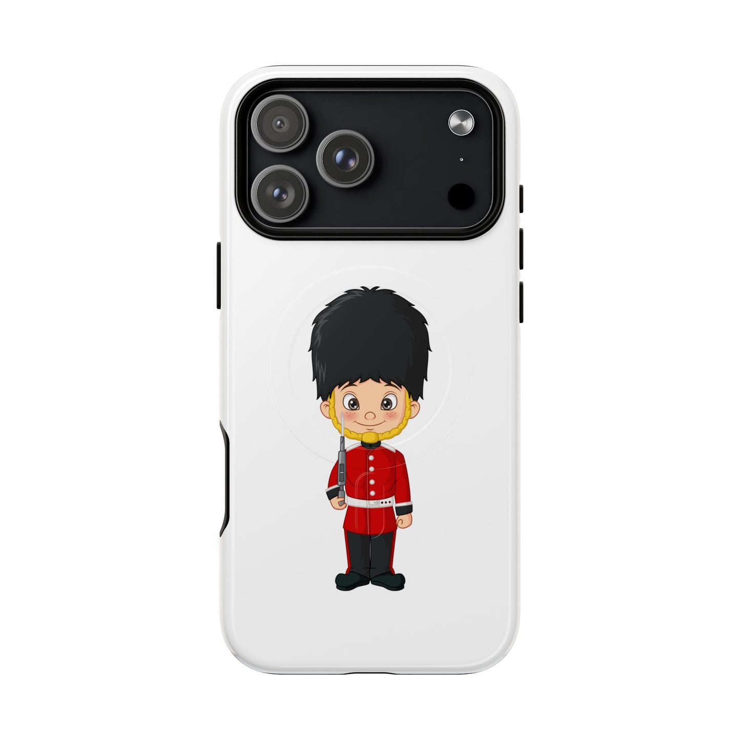 Cute Royal Guard Magnetic Phone Case, Kid's Phone Cover, Tough Magnetic Cases, Unique Gift for Kids, Birthday Gift Ideas