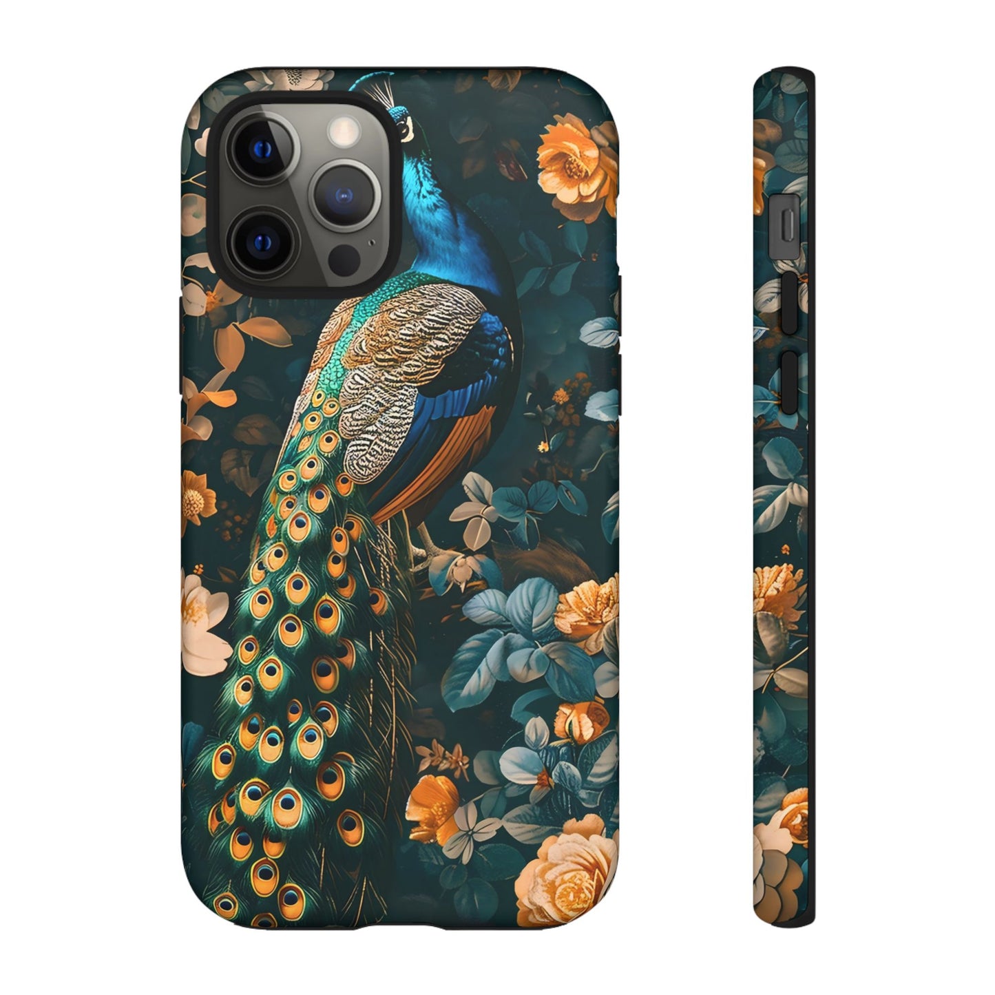 Peacock Phone Case - Elegant Floral Design, Tough Case for Protection, Unique Gift for Nature Lovers, Stylish Accessory, Eco-Friendly