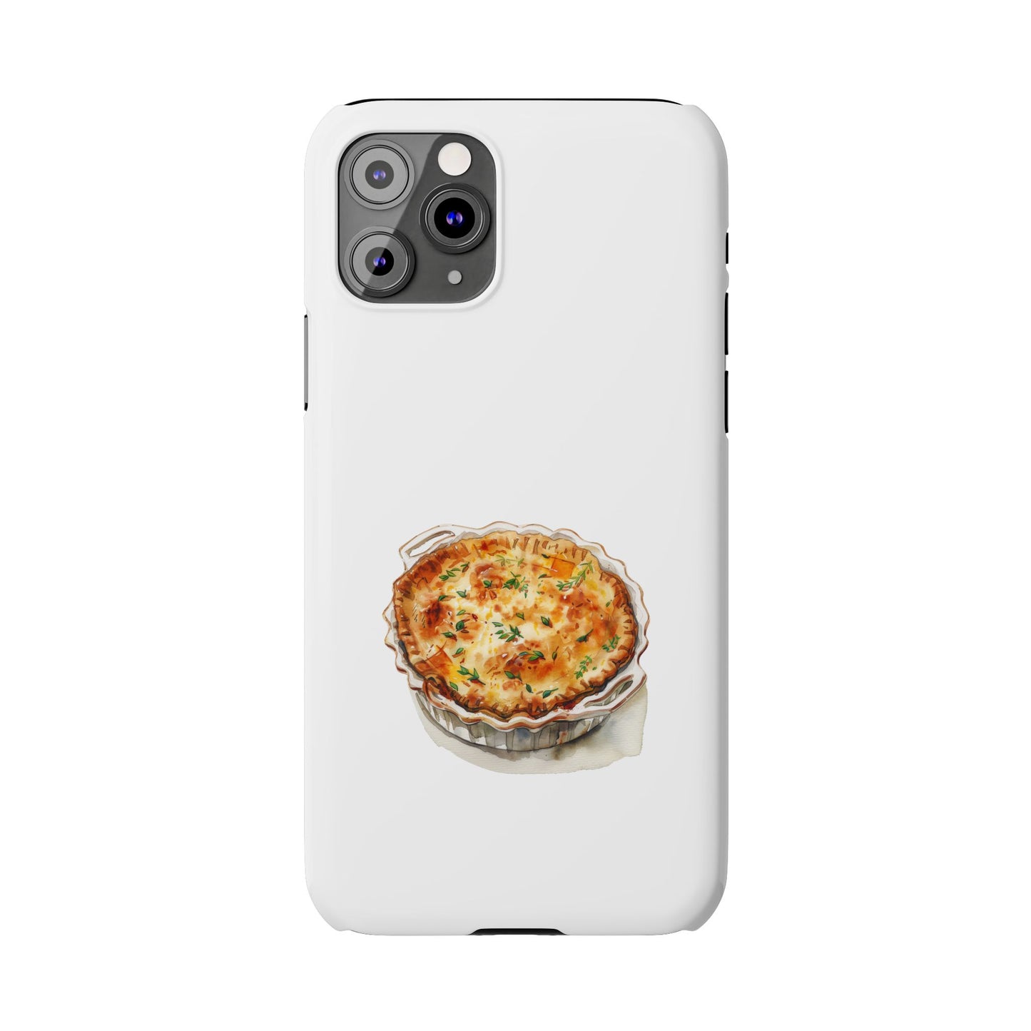 Quiche Lover Slim Phone Cases, Cute Foodie Phone Cover, Quirky Gift for Chefs, Kitchen Decor, Foodie Birthday Gift