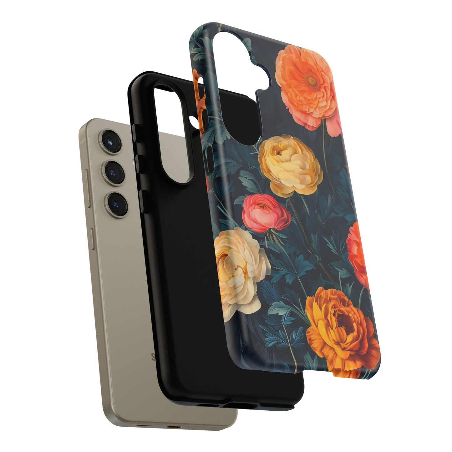 Floral Phone Case - Tough Cases, Stylish Protection, Gift for Flower Lovers, Customizable Cover, Floral Design Mobile Accessory