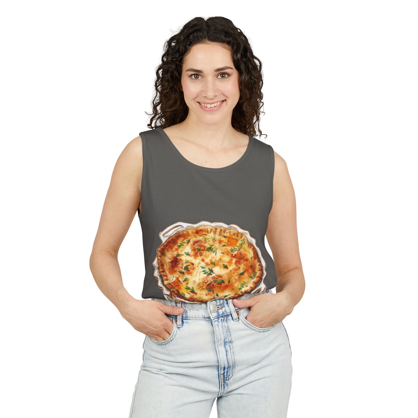 Unisex Garment-Dyed Tank Top - British Delicious Food
