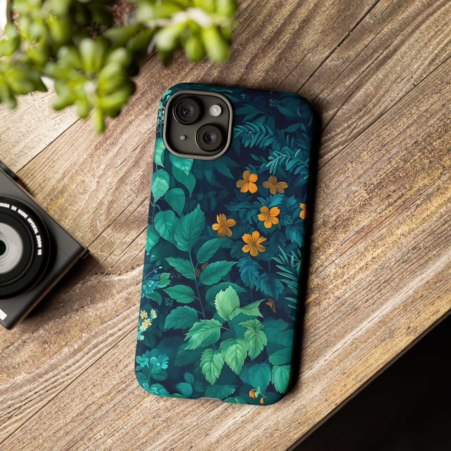 Tough Floral Phone Case, Floral Phone Cover, Nature-Inspired Phone Protector, Greenery Mobile Case, Eco-Friendly Gift Ideas