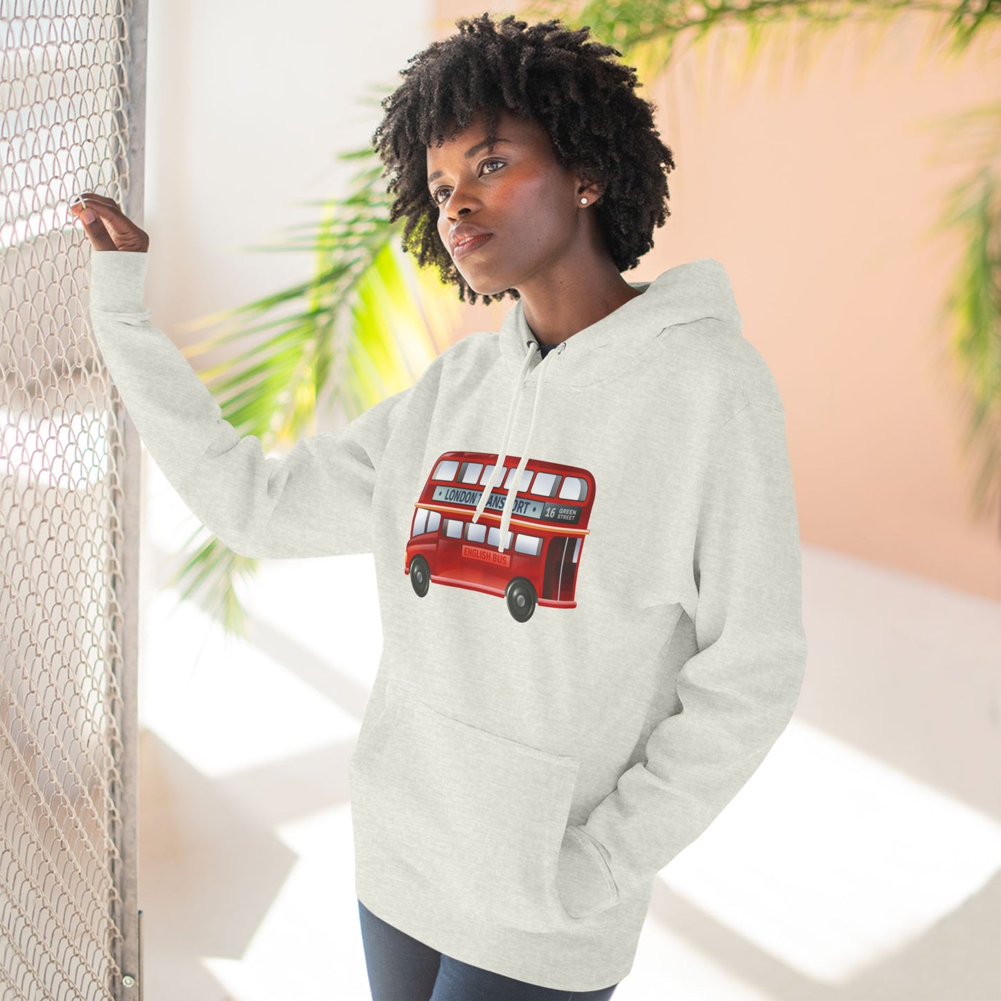 Vintage Car Trendy Three-Panel Fleece Hoodie