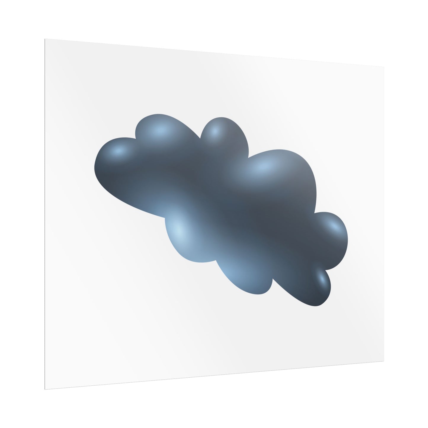 Cloud Art Print, Modern Decor, Minimalist Wall Art, Home Office Decor, Unique Gift, Aesthetic Poster