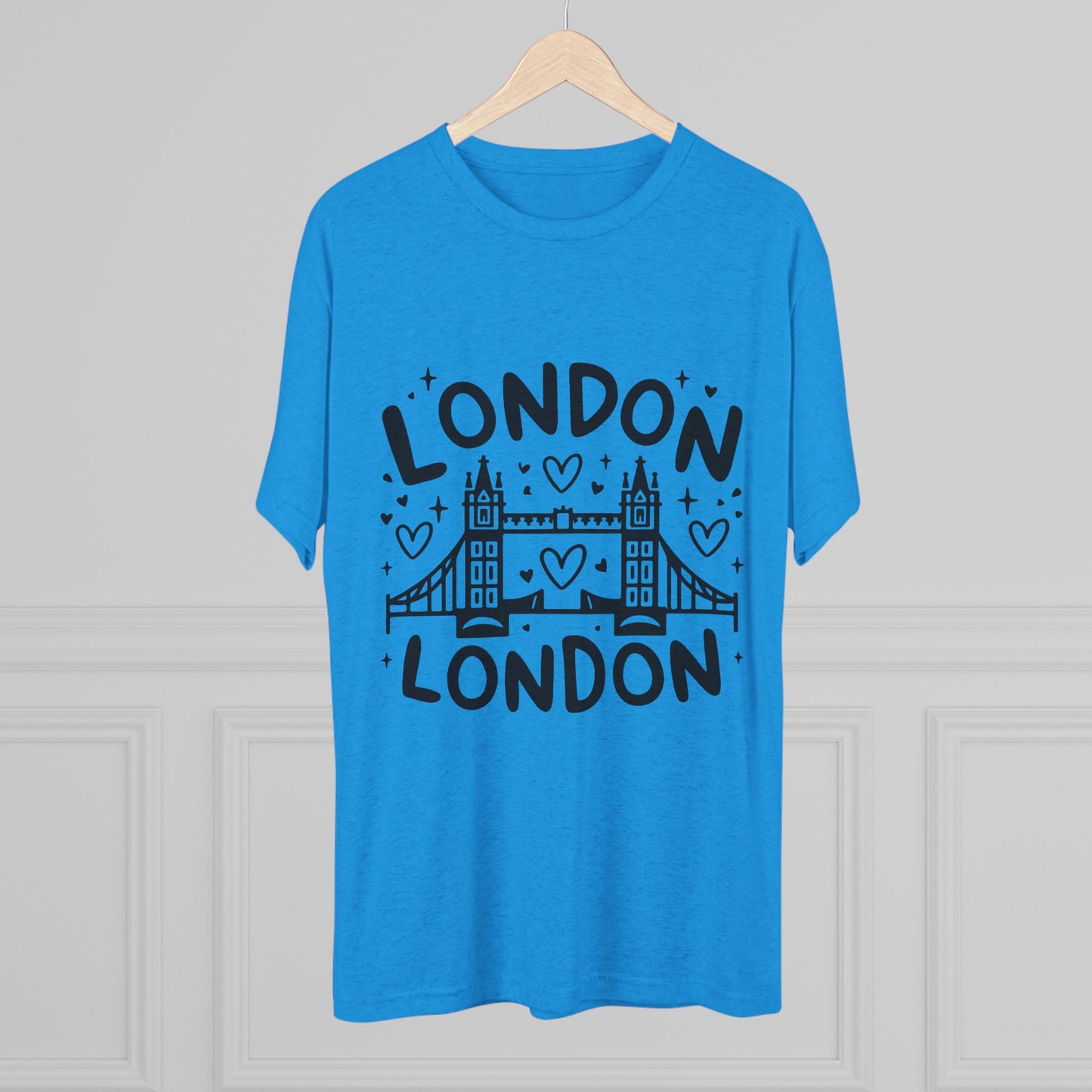 London Vibes Stylish Unisex Tri-Blend Crew Tee