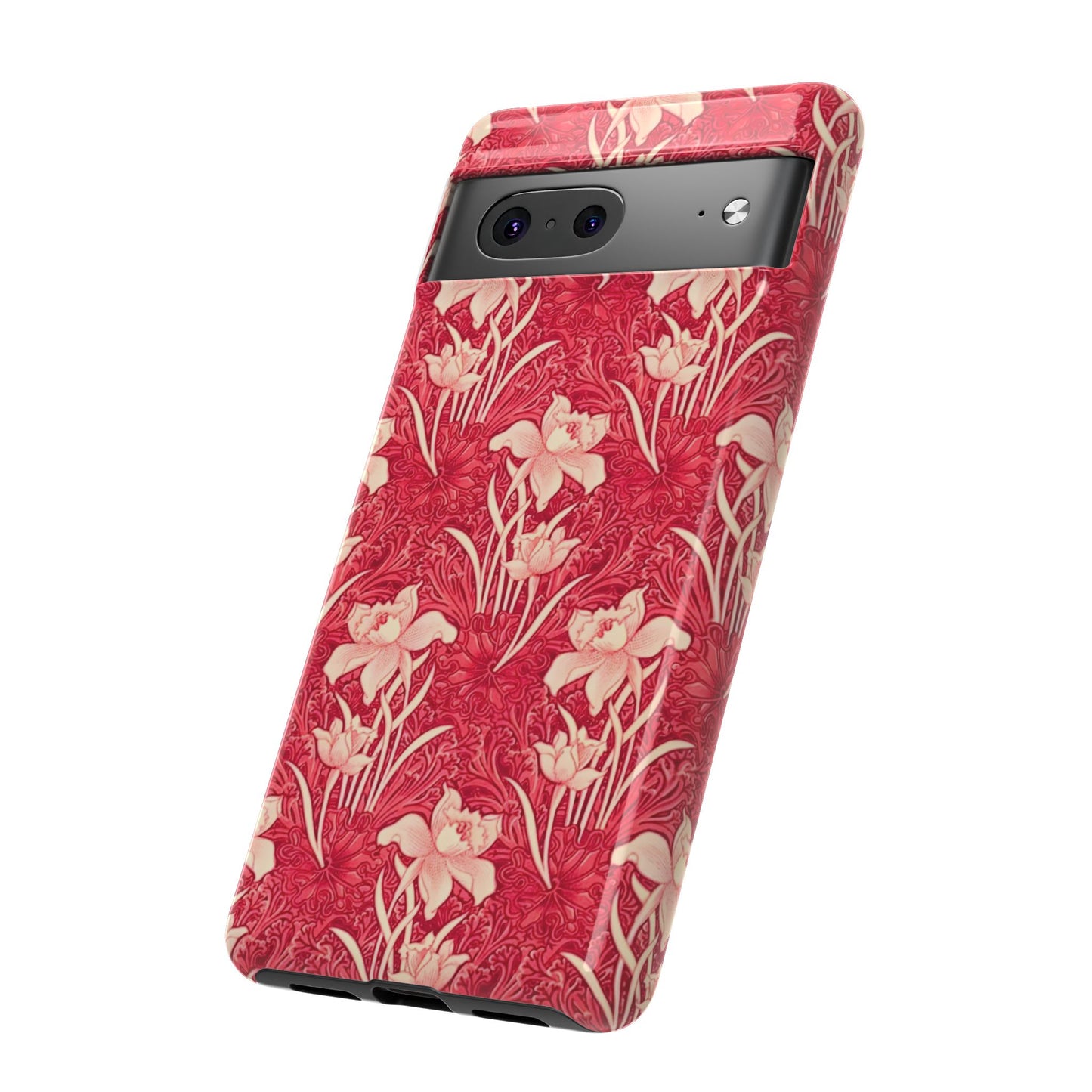 Floral Tough Phone Case - Durable, Stylish Accessory, Perfect Gift for Her, Floral Pattern, Customizable, Ideal for Daily Use