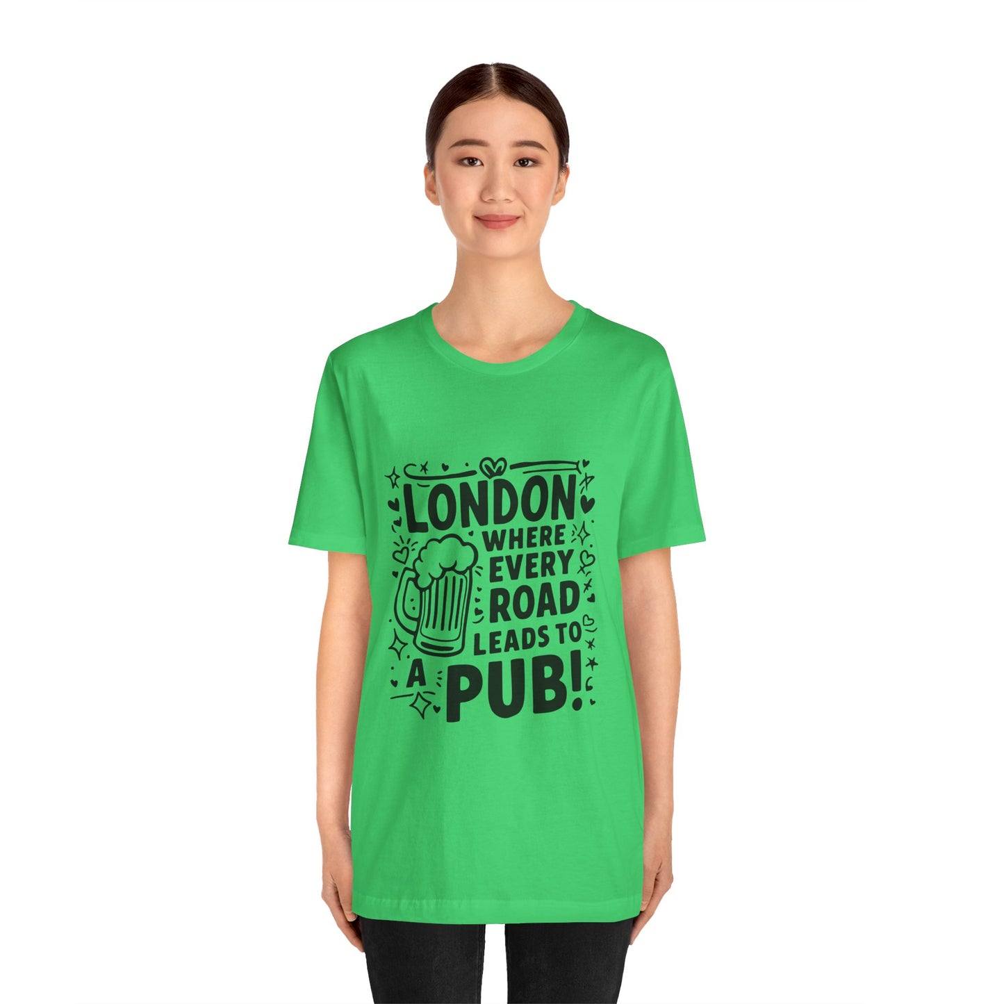 Unisex Jersey Short Sleeve Tee - London's Pub Leading Road