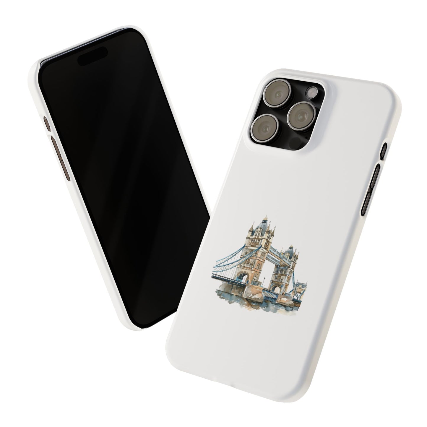 London Bridge Slim Phone Case, Protective Mobile Cover, Stylish Smartphone Accessory, Gift for Travelers, Unique Art Case