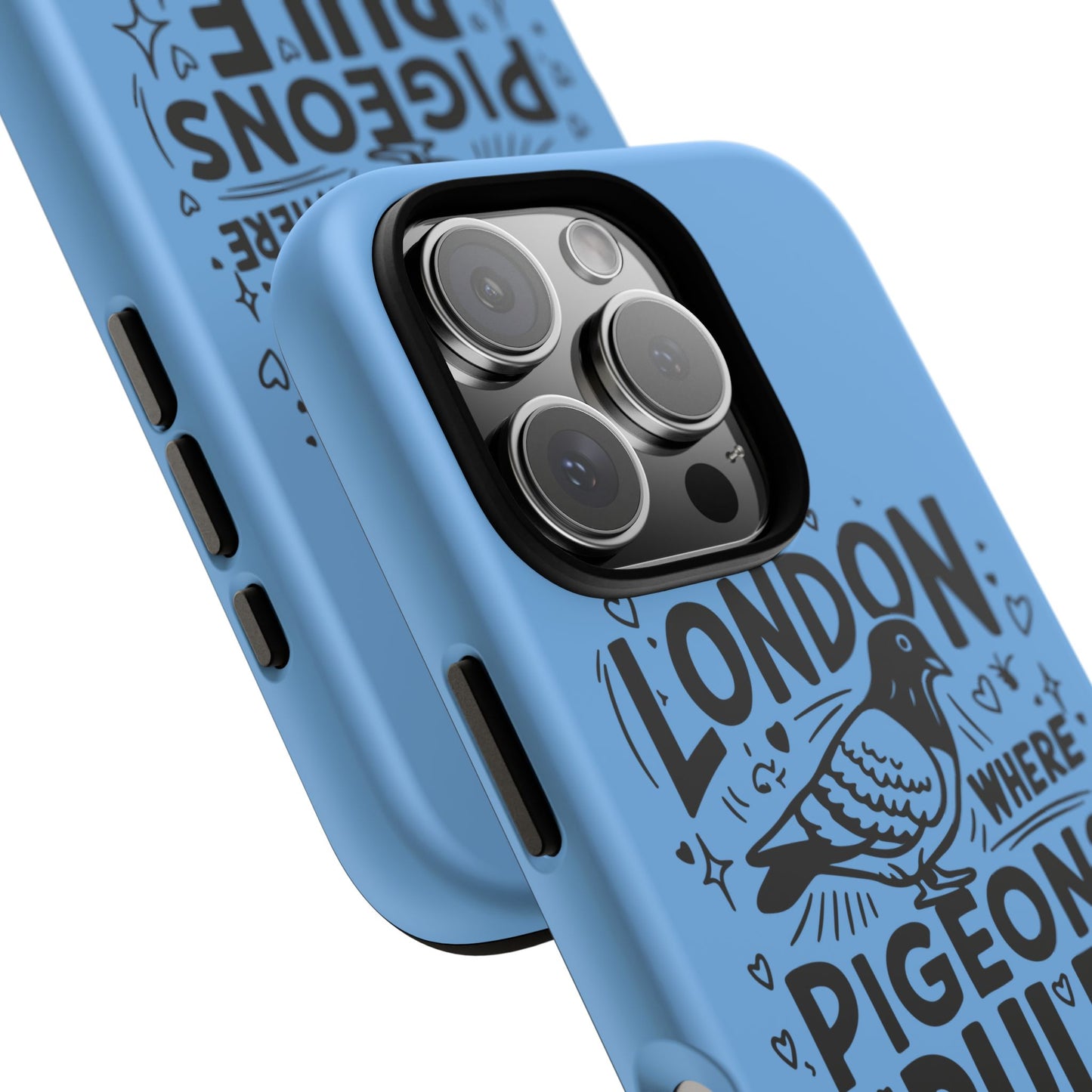 London Pigeon Phone Case, Urban Art Accessory, Tough Phone Cover, Gift for Bird Lovers, London Souvenir, Unique Cell Phone Case
