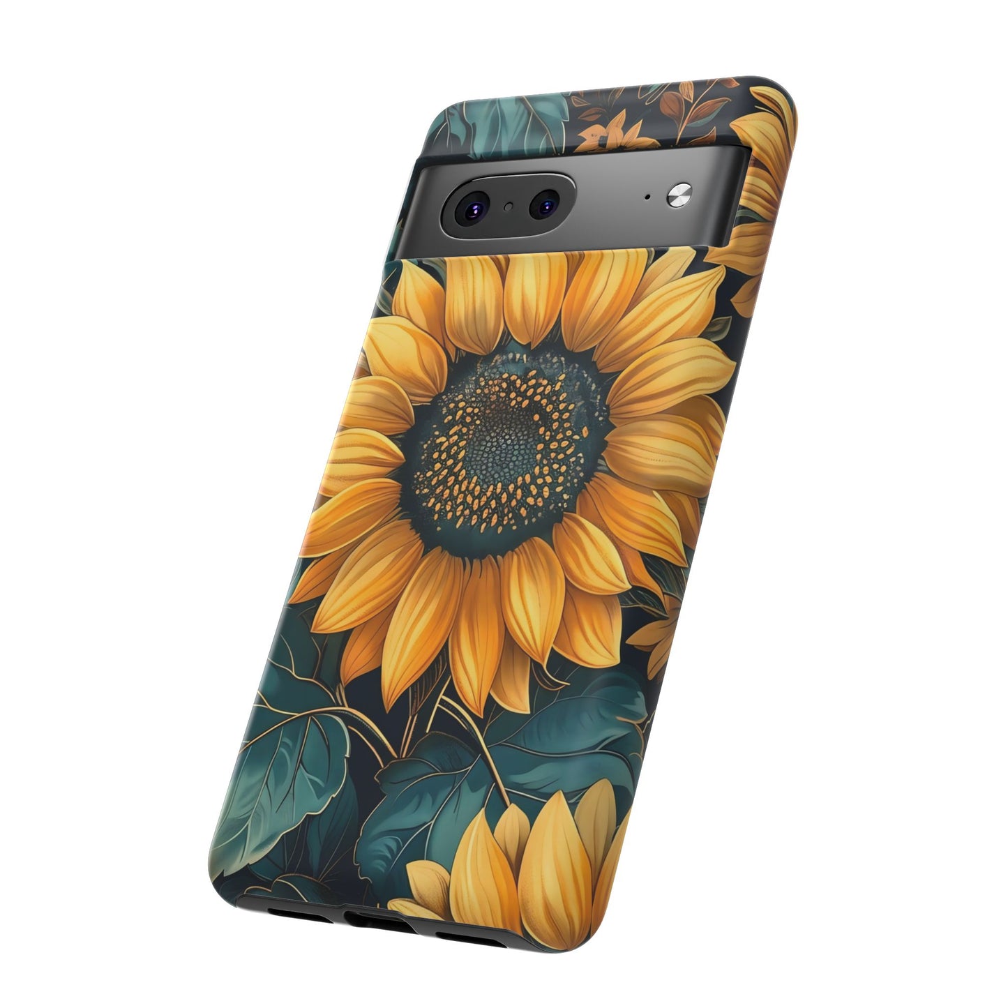 Sunflower Phone Case - Bright Floral Design, Stylish Tough Cover for Sunflower Lovers, Gift for Plant Enthusiasts, Mom Gift, Nature Lovers