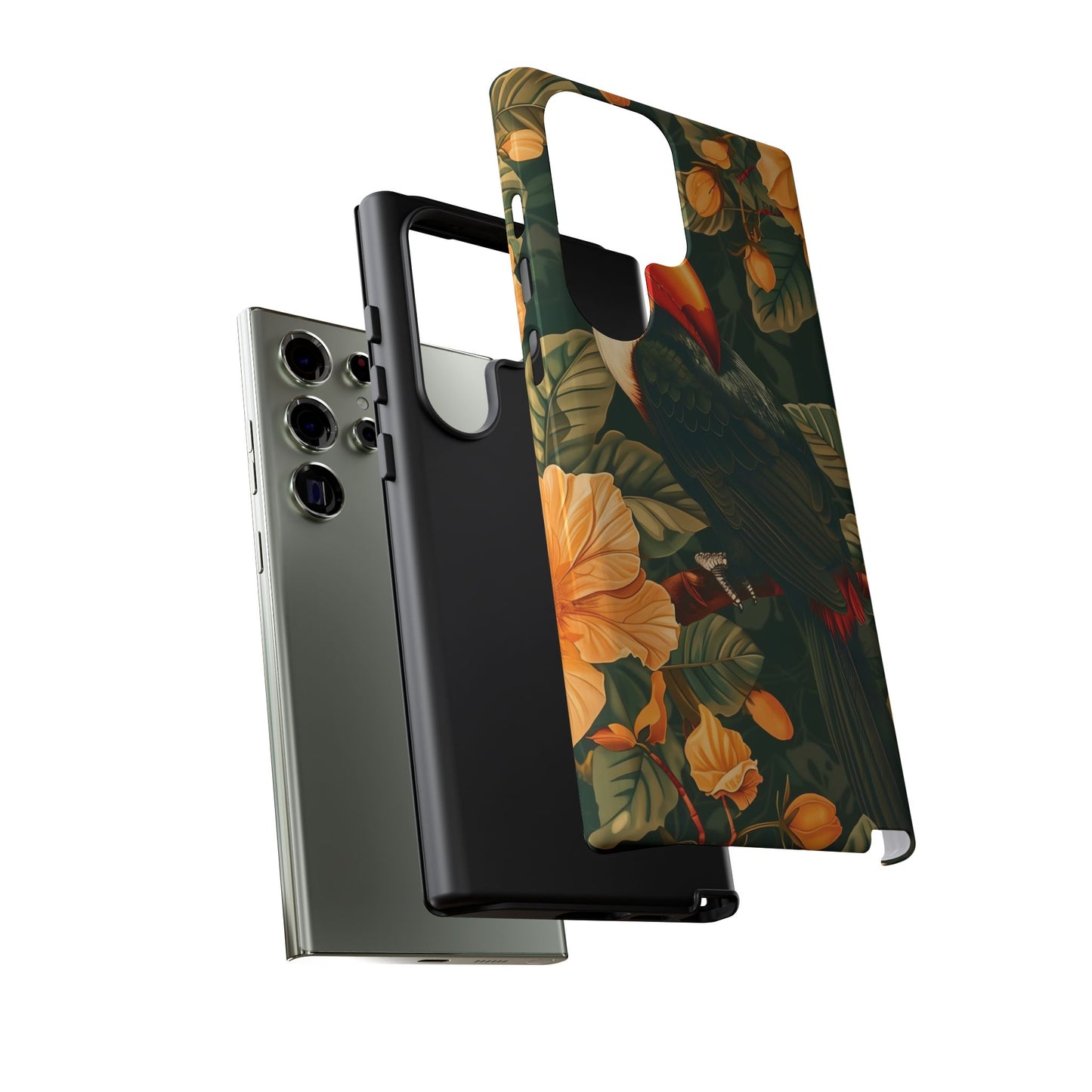 Tropical Toucan Phone Case, Exotic Bird Cover, Nature Lover Gift, Eco-Friendly Design, Customizable Tech Accessory