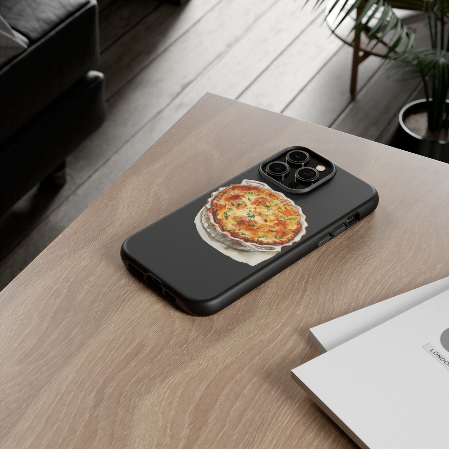 Quiche Phone Case - Funky Kitchen Decor, Foodie Gift, Chef Accessories, Culinary Art, Quirky Phone Cover