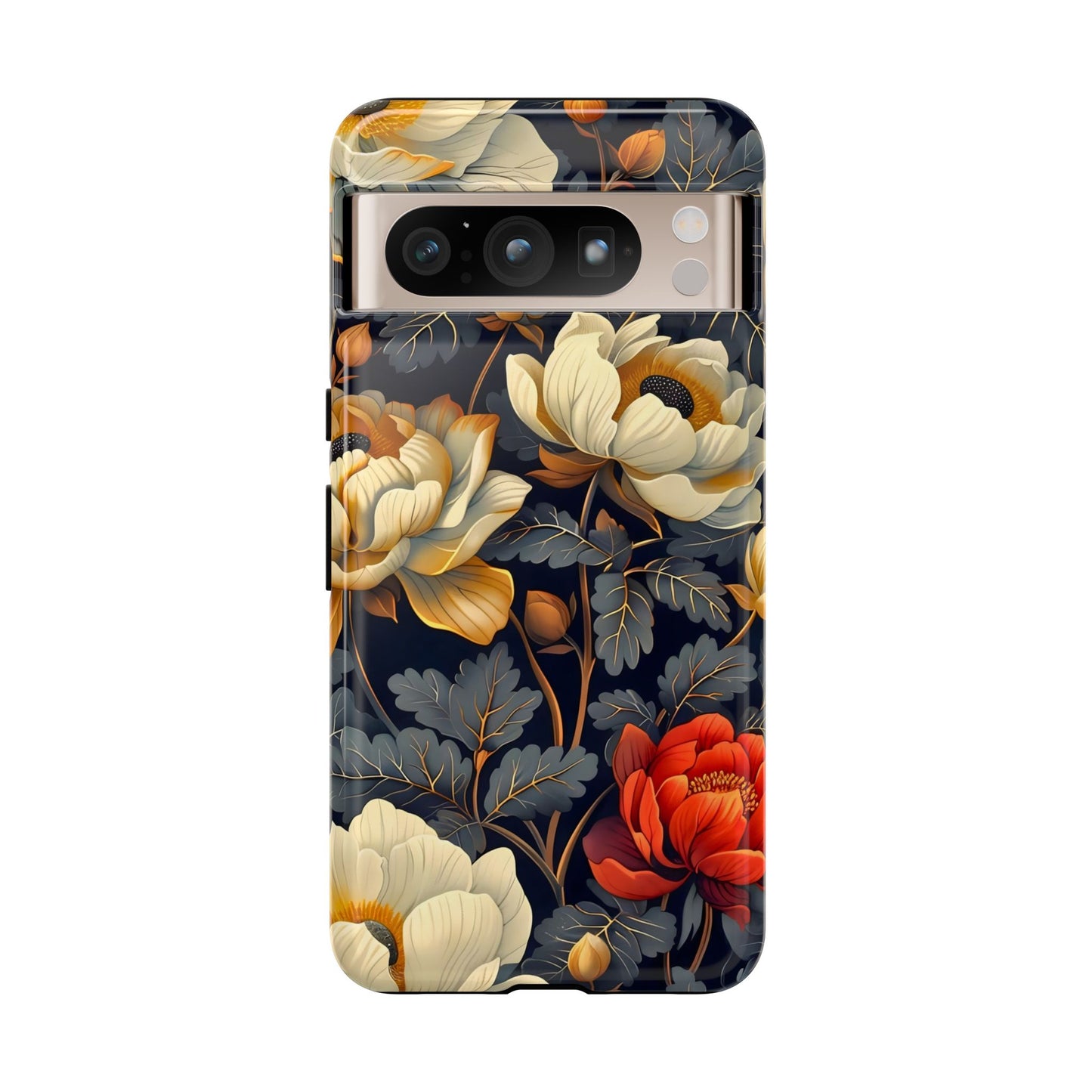 Floral Phone Case - Tough Cases, Stylish Mobile Cover, Flower Design, Holiday Gift, Trendy Accessory, Eco-Friendly Case
