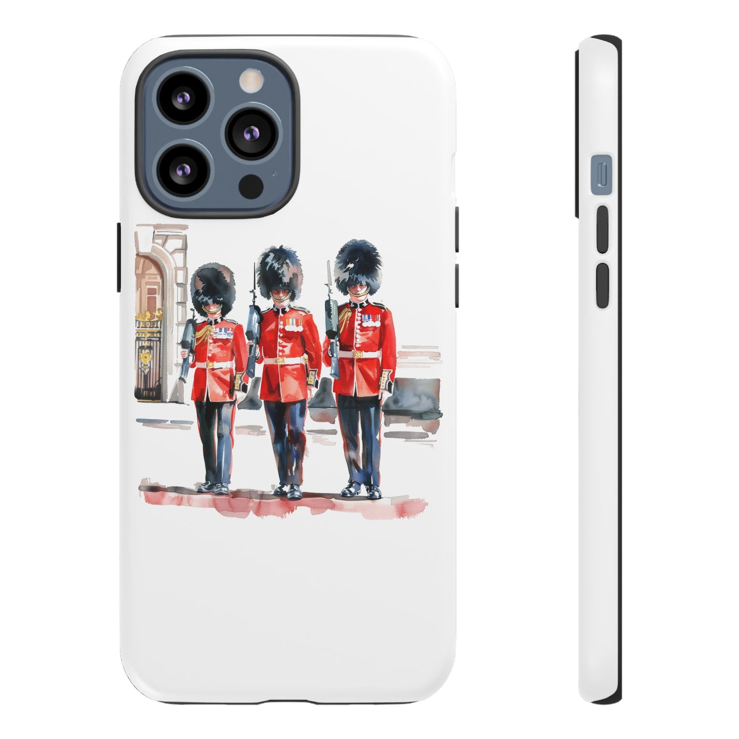 Phone Case with Royal Guard Design, Unique Cell Cover, London Souvenir, Tough Phone Case, Gift for Travelers, Stylish Street Photography