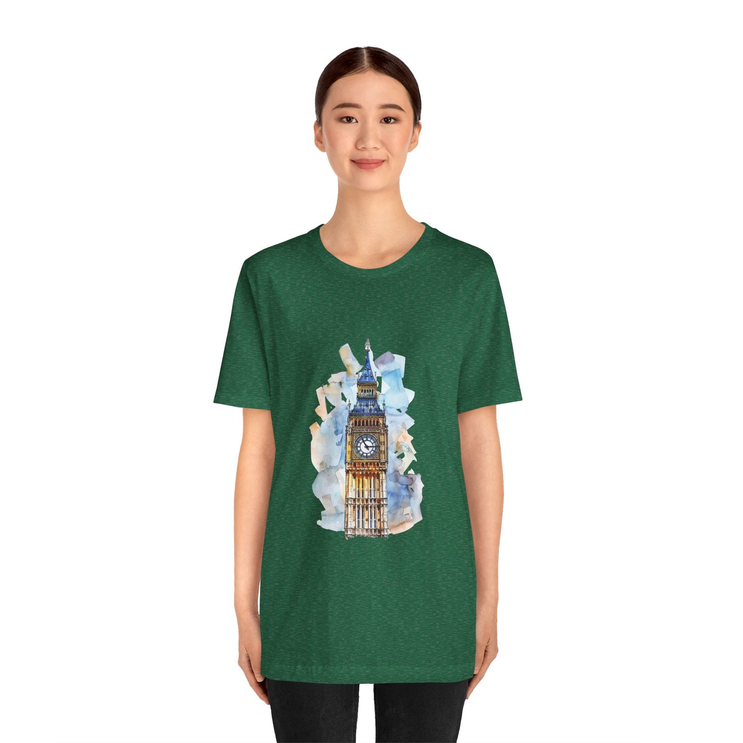 Unisex Jersey Short Sleeve Tee - Iconic Big Ben Clock Tower Design