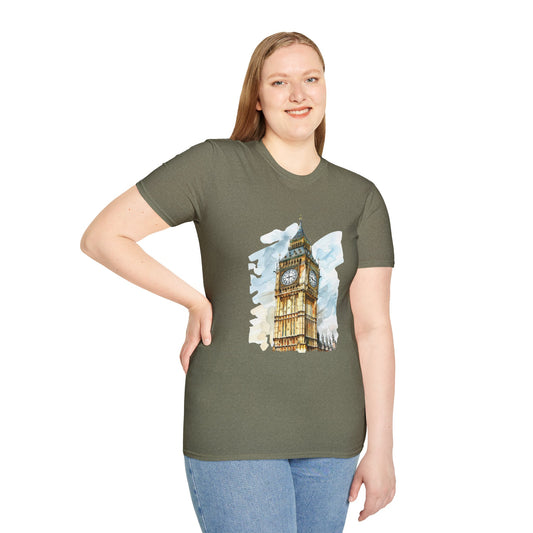 Unisex Softstyle T-Shirt - Timeless Icon - The UK’s Famous Clock Tower