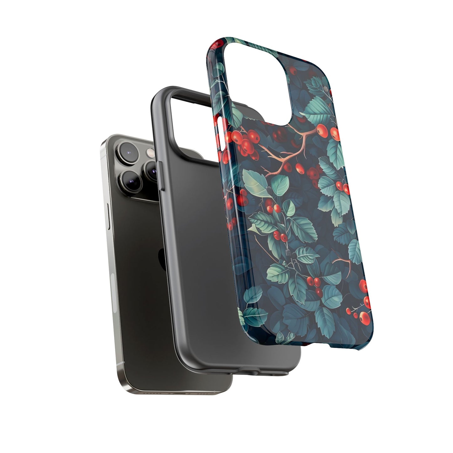 Berry Blossom Phone Case - Nature Lover's Gift, Floral Design, Cute Accessory for Spring, Unique Tech Cover, Perfect for Holidays