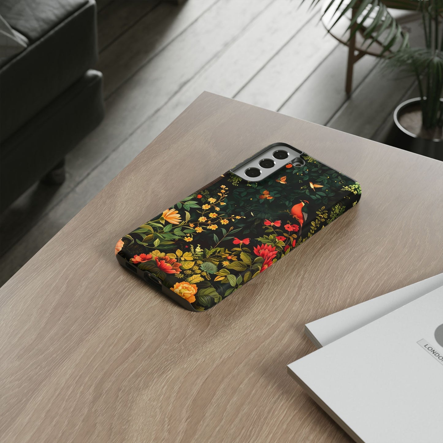 Floral Tough Phone Case, Nature-Inspired Design, Ideal for Garden Lovers, Gift for Birthdays, Christmas, Eco-Friendly Accessory