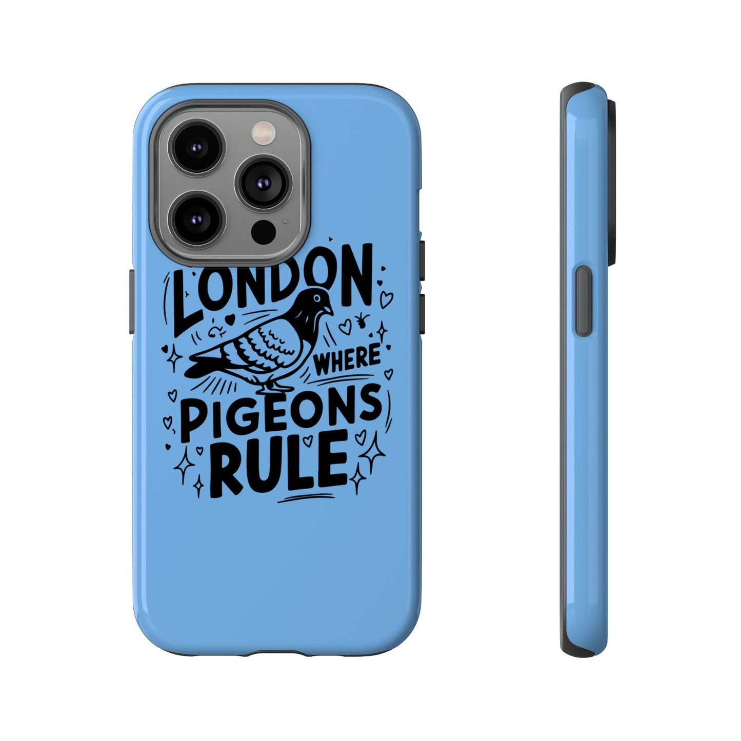 London Pigeon Phone Case, Urban Art Accessory, Tough Phone Cover, Gift for Bird Lovers, London Souvenir, Unique Cell Phone Case