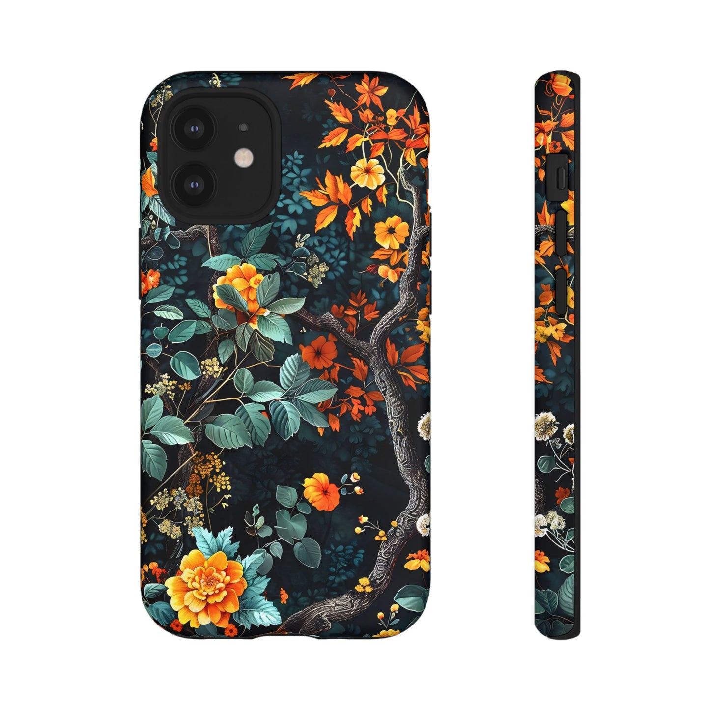 Floral Phone Case | Tough Cases, Protective Cover, Gift for Her, Autumn Vibes, Floral Phone Accessory, Unique Design