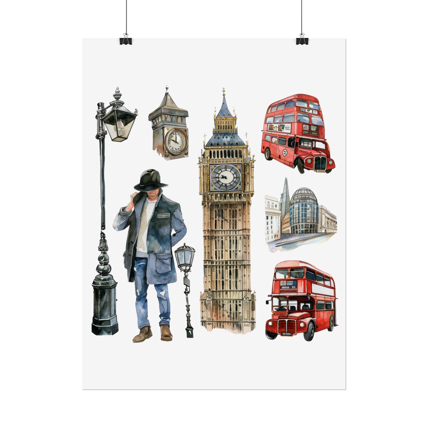 London themed Rolled Posters