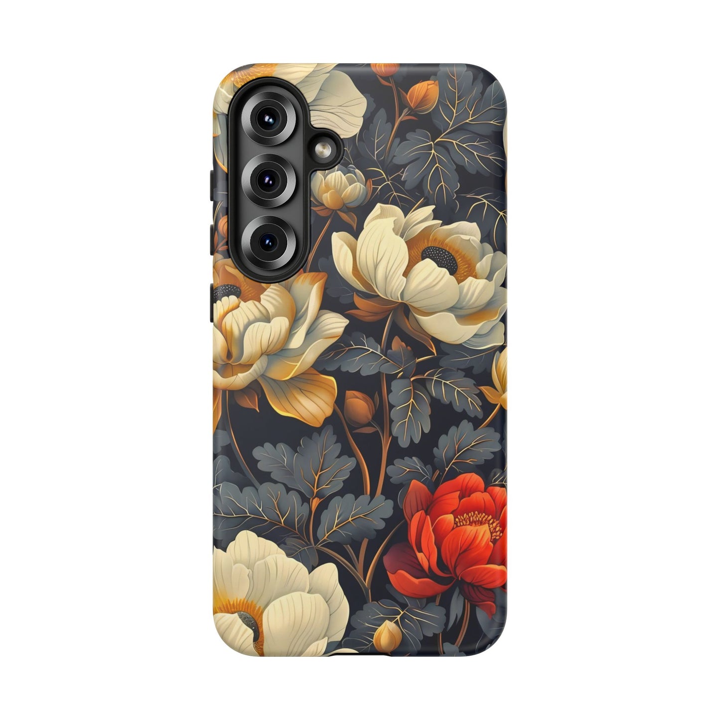 Floral Phone Case - Tough Cases, Stylish Mobile Cover, Flower Design, Holiday Gift, Trendy Accessory, Eco-Friendly Case