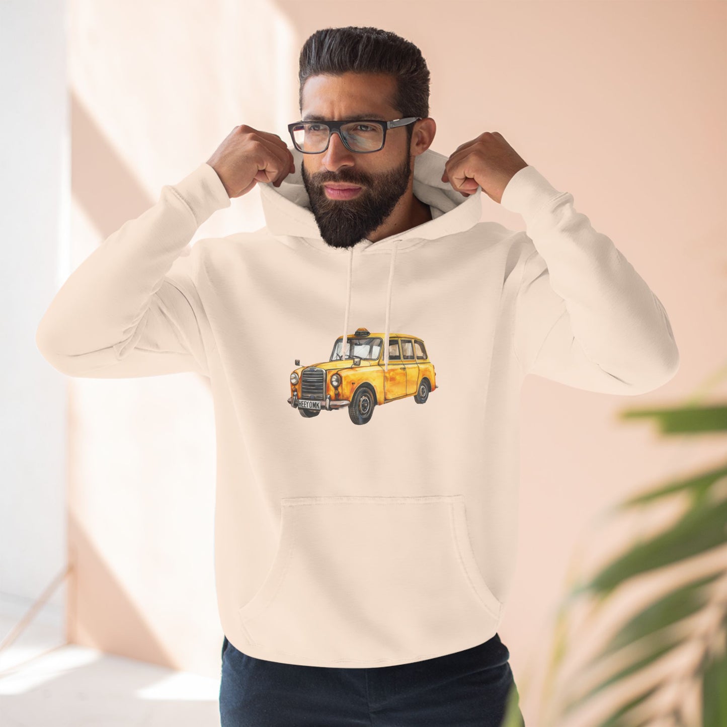 Vintage Car Classical Three-Panel Fleece Hoodie