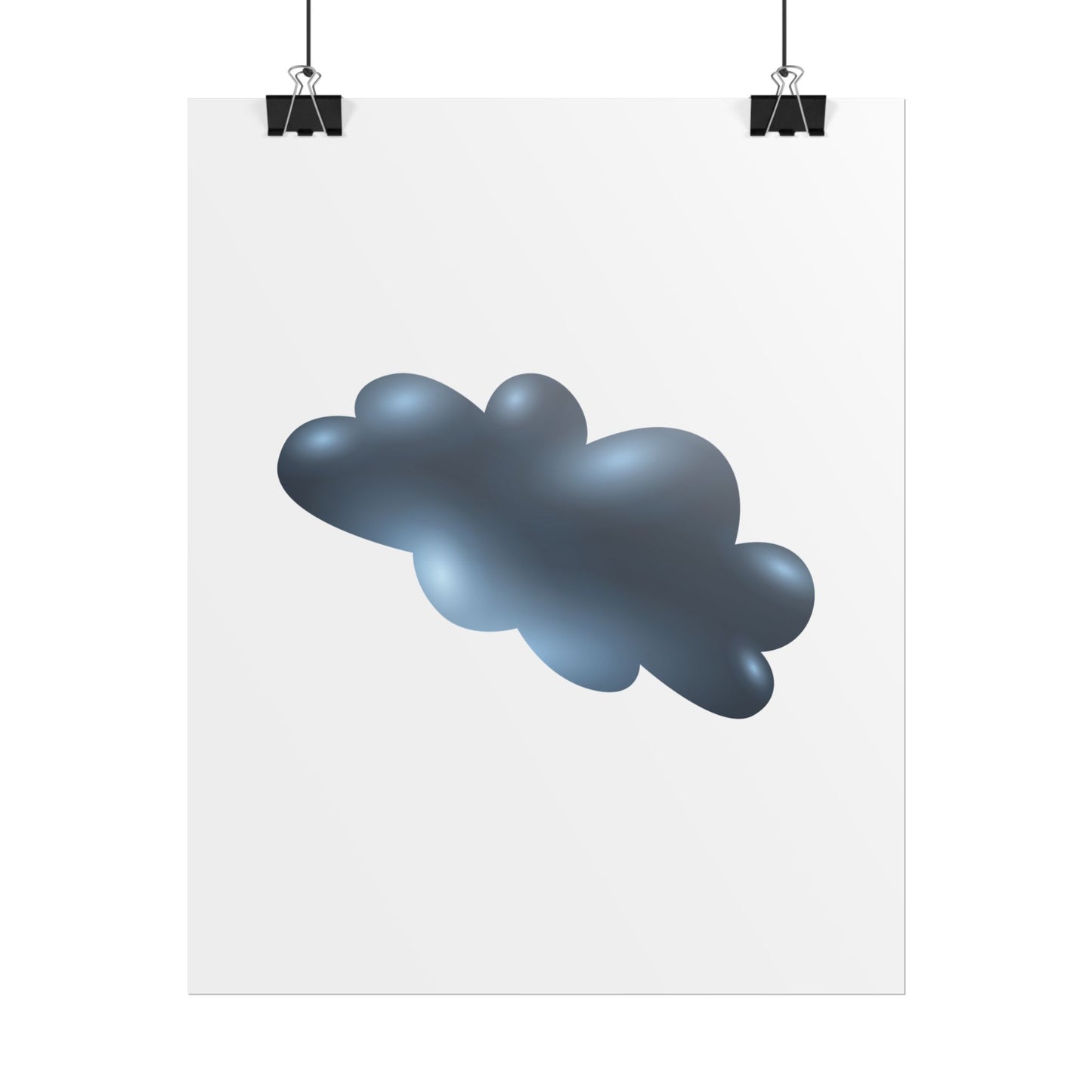 Cloud Art Print, Modern Decor, Minimalist Wall Art, Home Office Decor, Unique Gift, Aesthetic Poster