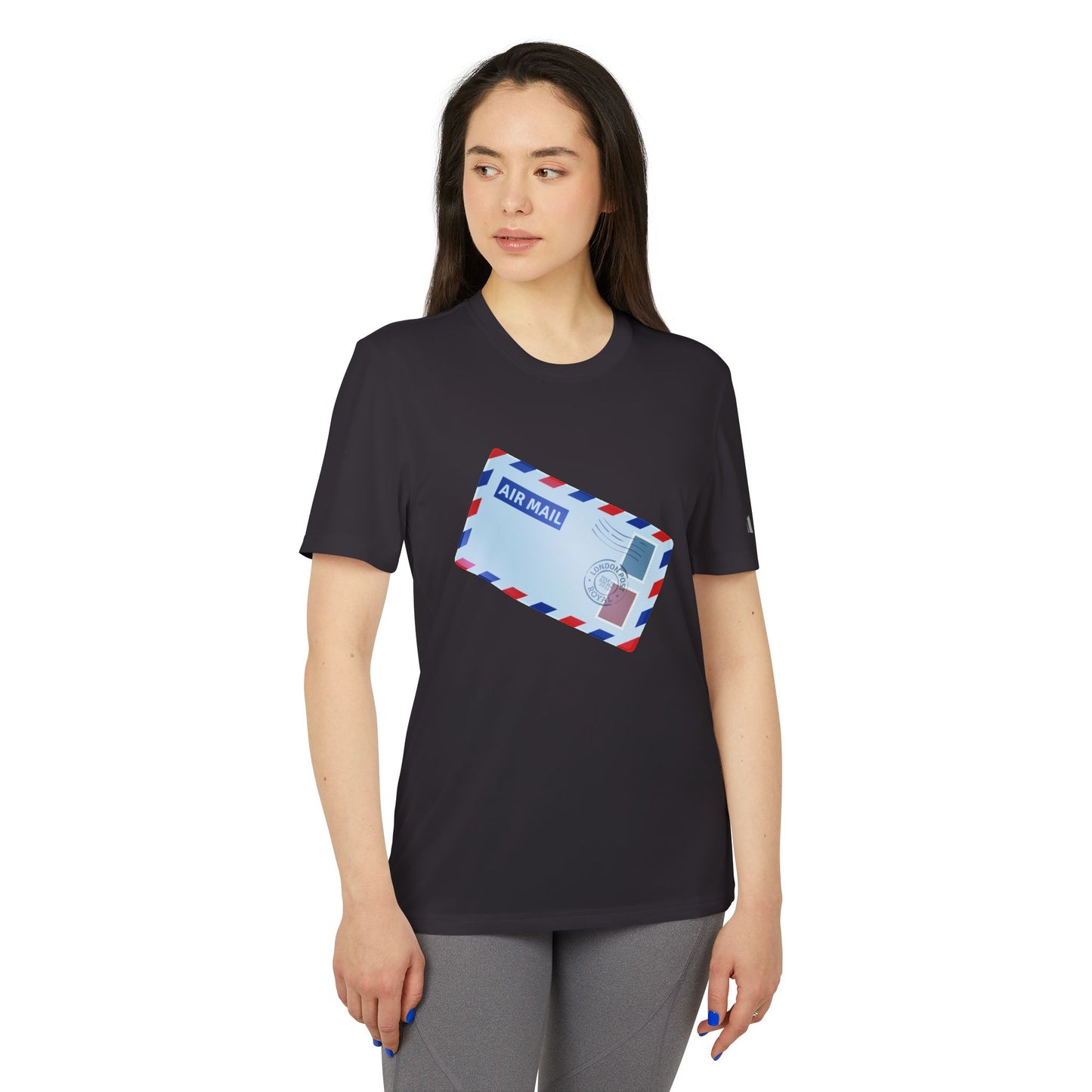 Adidas Unisex - Air Mail Graphic Sport T-shirt - Casual Athletic Wear - Classic Postal Design